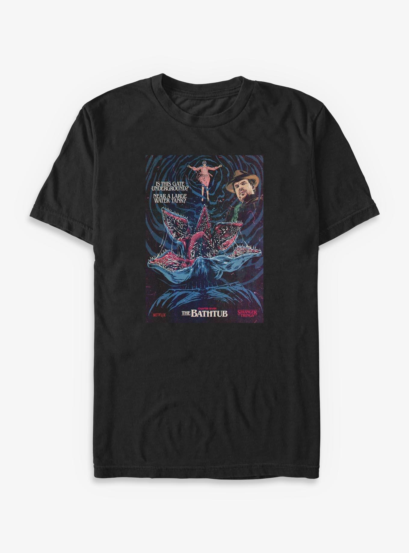 Stranger Things The Bathtub Big & Tall T-Shirt, BLACK, hi-res view 1