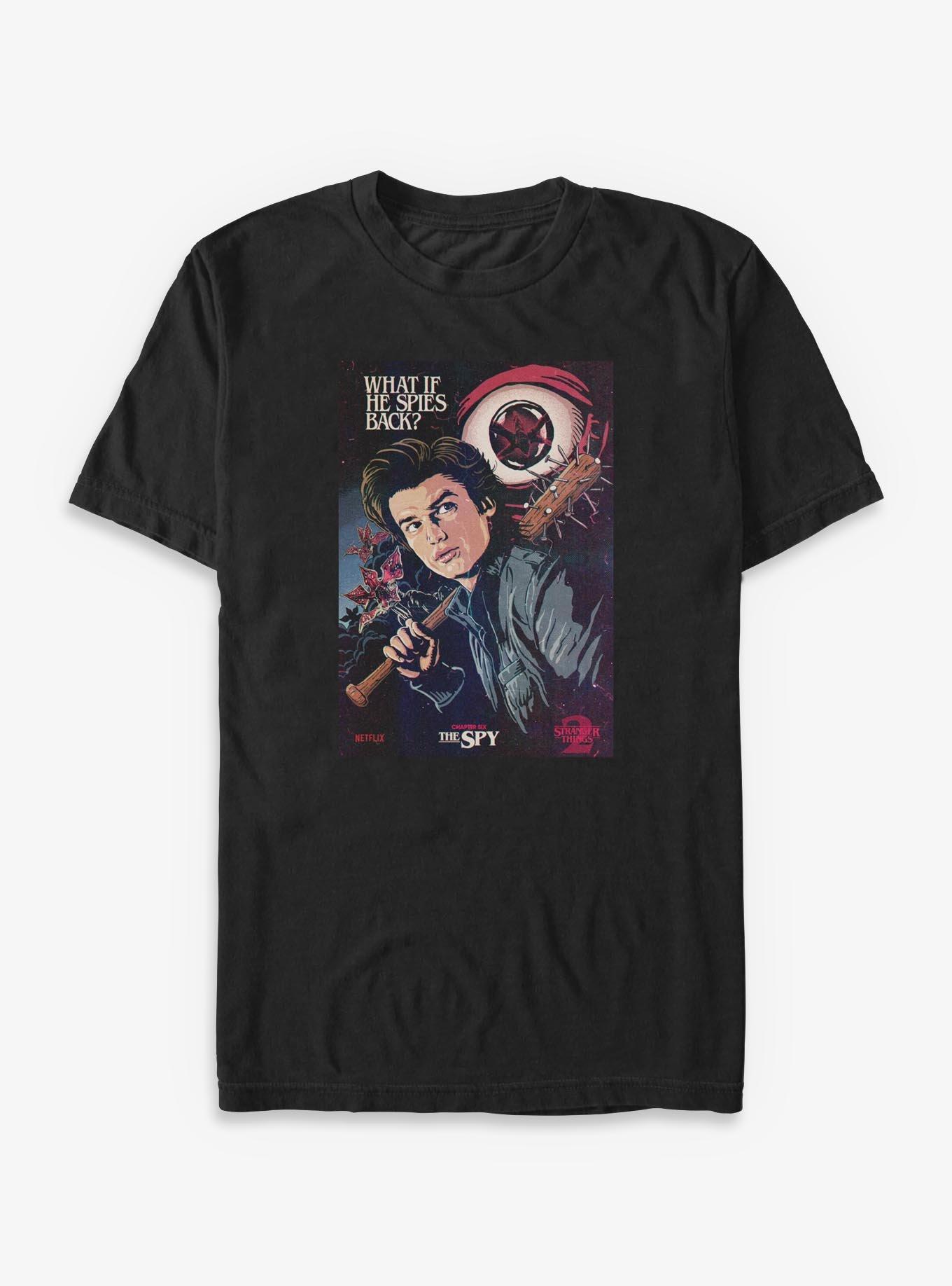 Stranger Things The Spy Big & Tall T-Shirt, BLACK, hi-res view 1