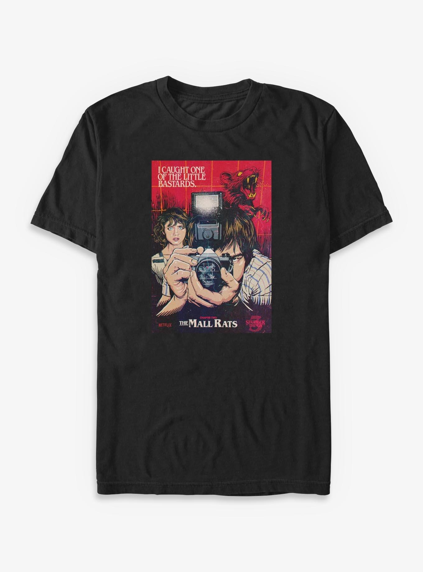 Stranger Things The Mall Rats Big & Tall T-Shirt, BLACK, hi-res view 1
