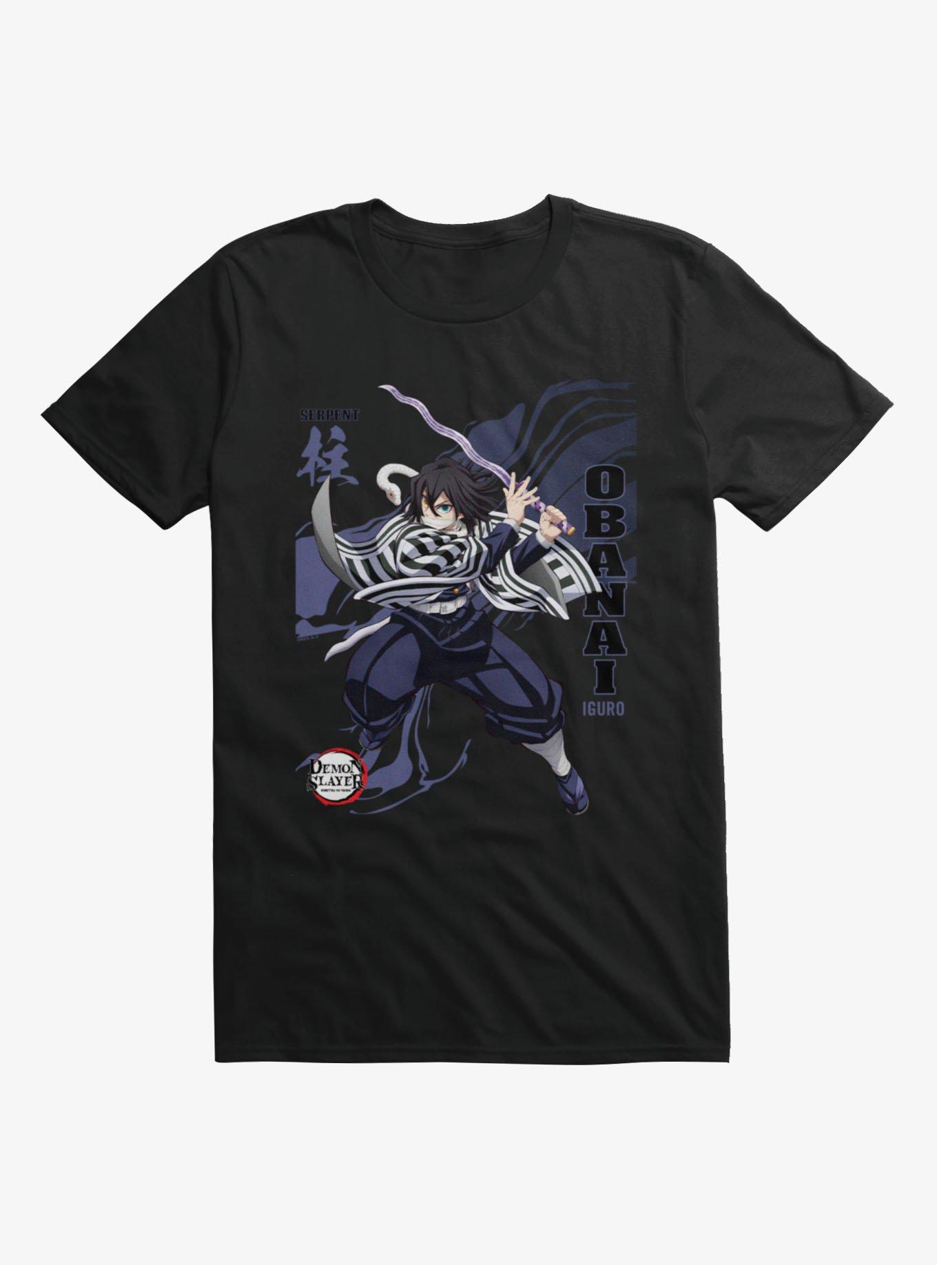 Demon Slayer Infinity Castle Obanai Serpent Wave T-Shirt, , hi-res