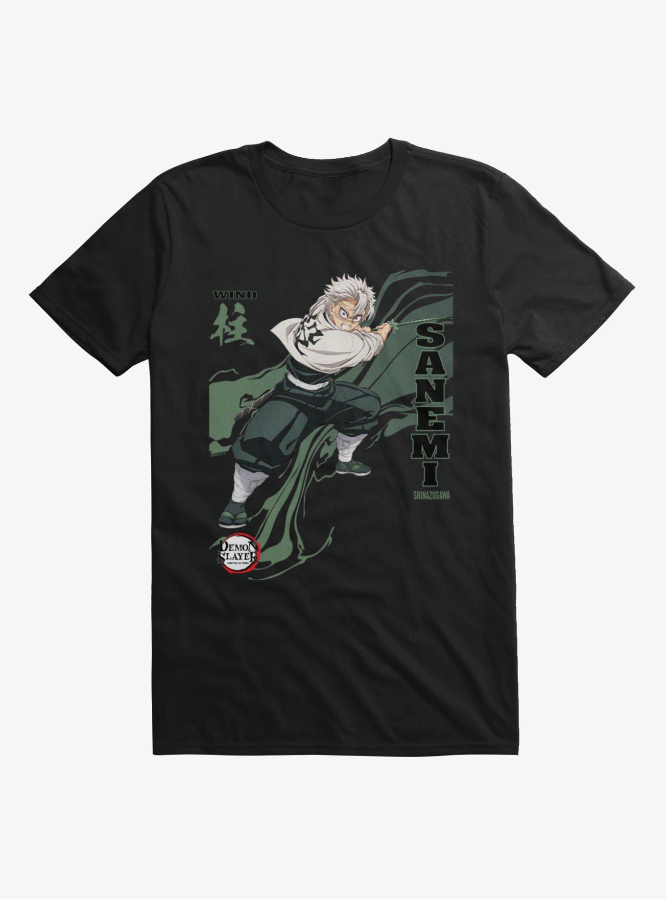 Demon Slayer Infinity Castle Sanemi Wind Wave T-Shirt, , hi-res