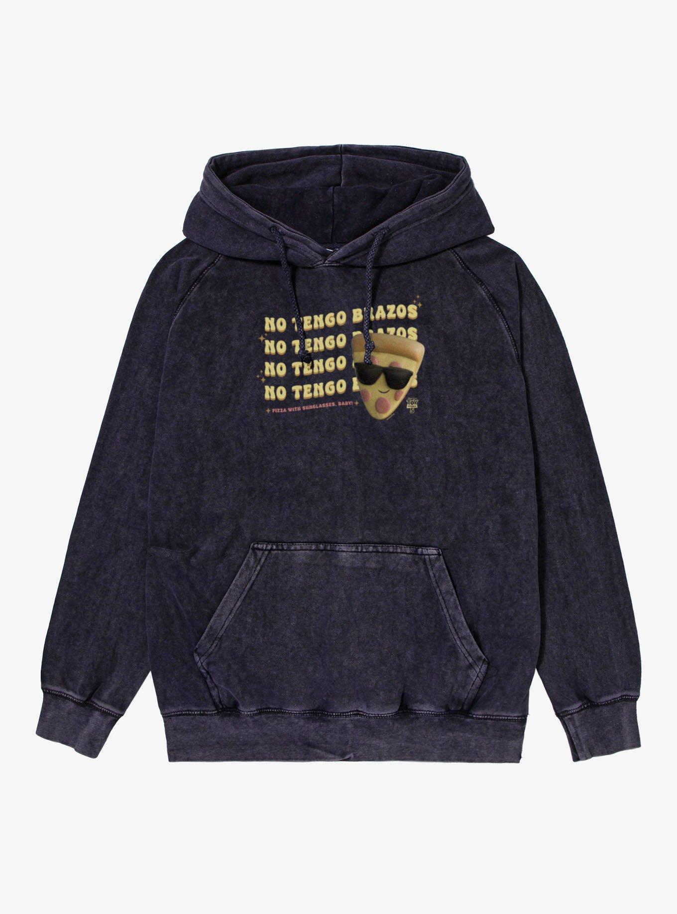 Disney Pixar Toy Story 5 No Tengo Brazo Stack Pizza With Sunglasses Mineral Wash Hoodie, , hi-res