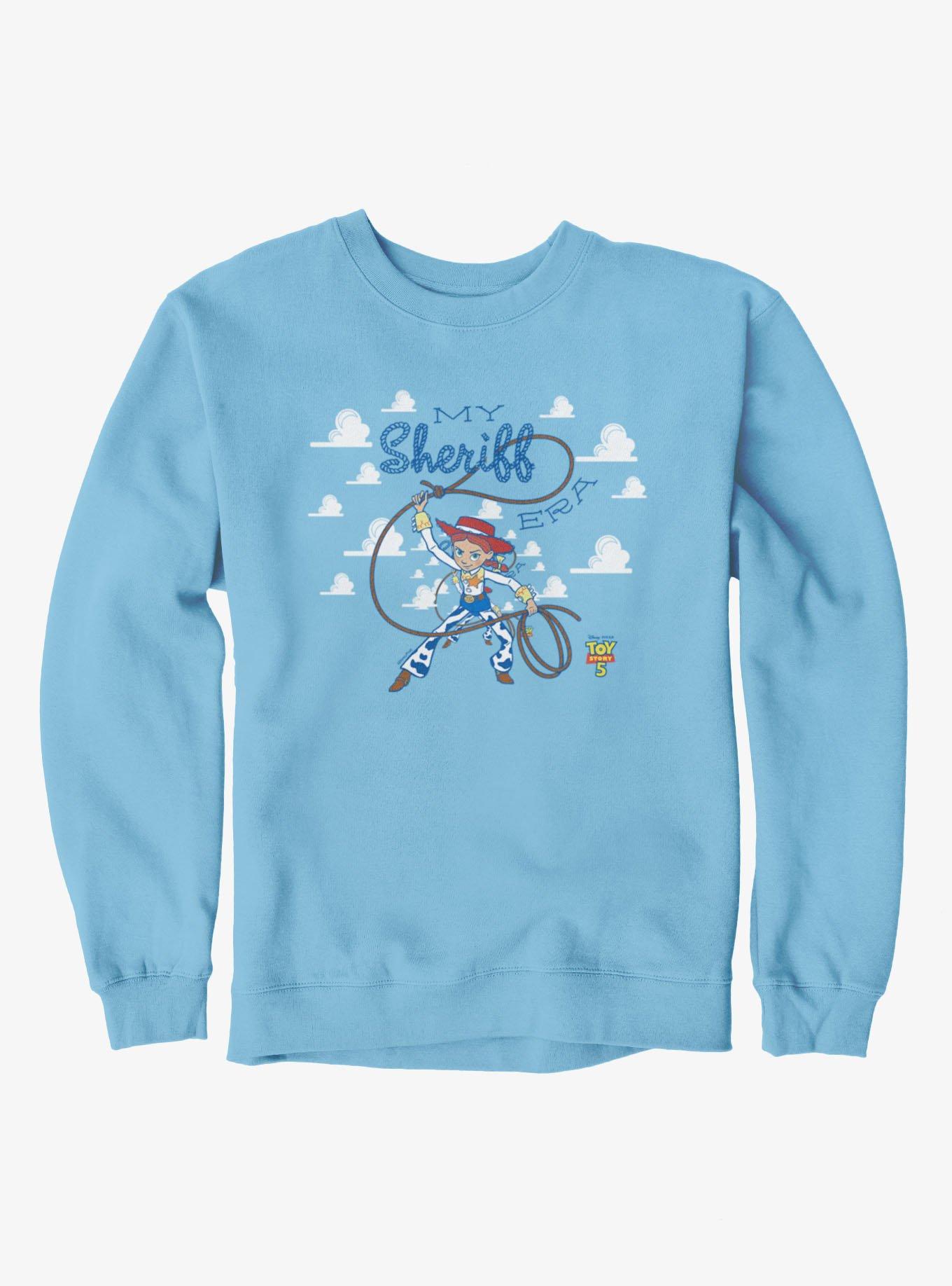 Disney Pixar Toy Story 5 My Sheriff Era Jessie In Clouds Sweatshirt, LIGHT BLUE, hi-res view 1
