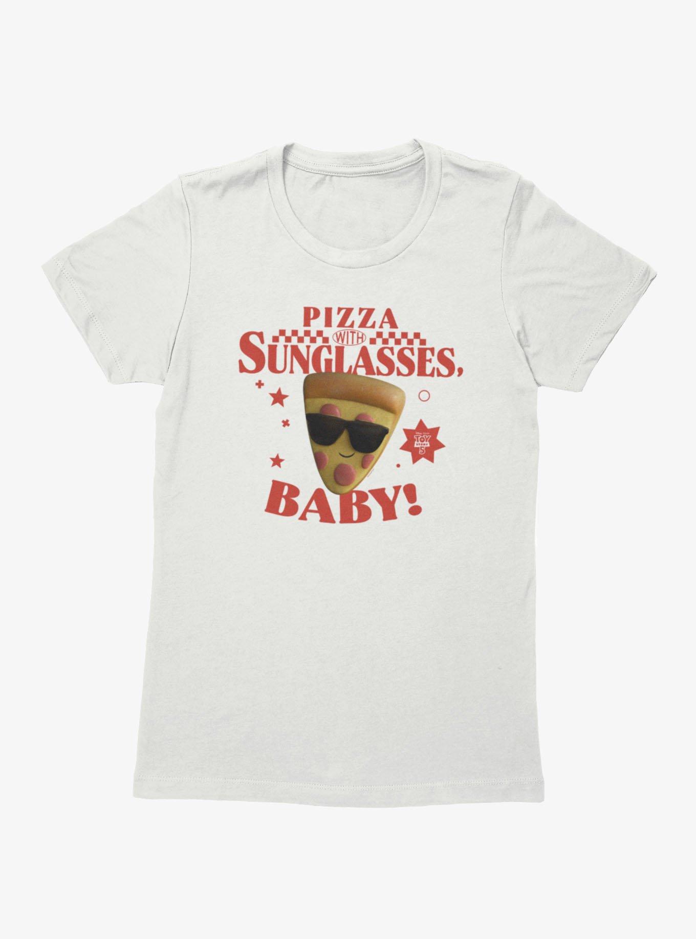 Disney Pixar Toy Story 5 Classic Pizza With Sunglasses Womens T-Shirt, WHITE, hi-res view 1