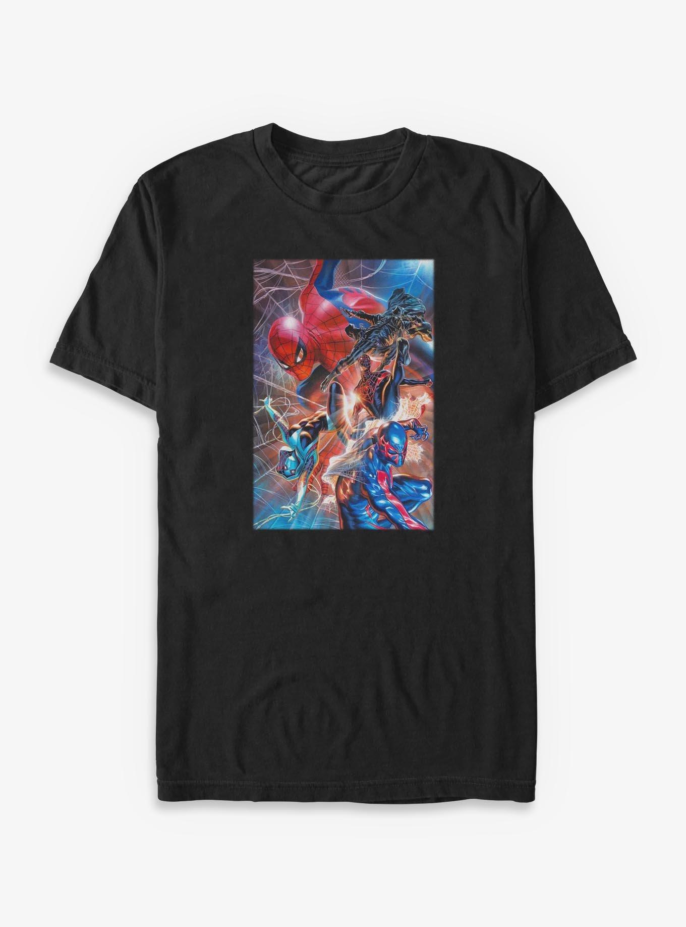 Marvel Spider-Man Multi Spider Collage Big & Tall T-Shirt