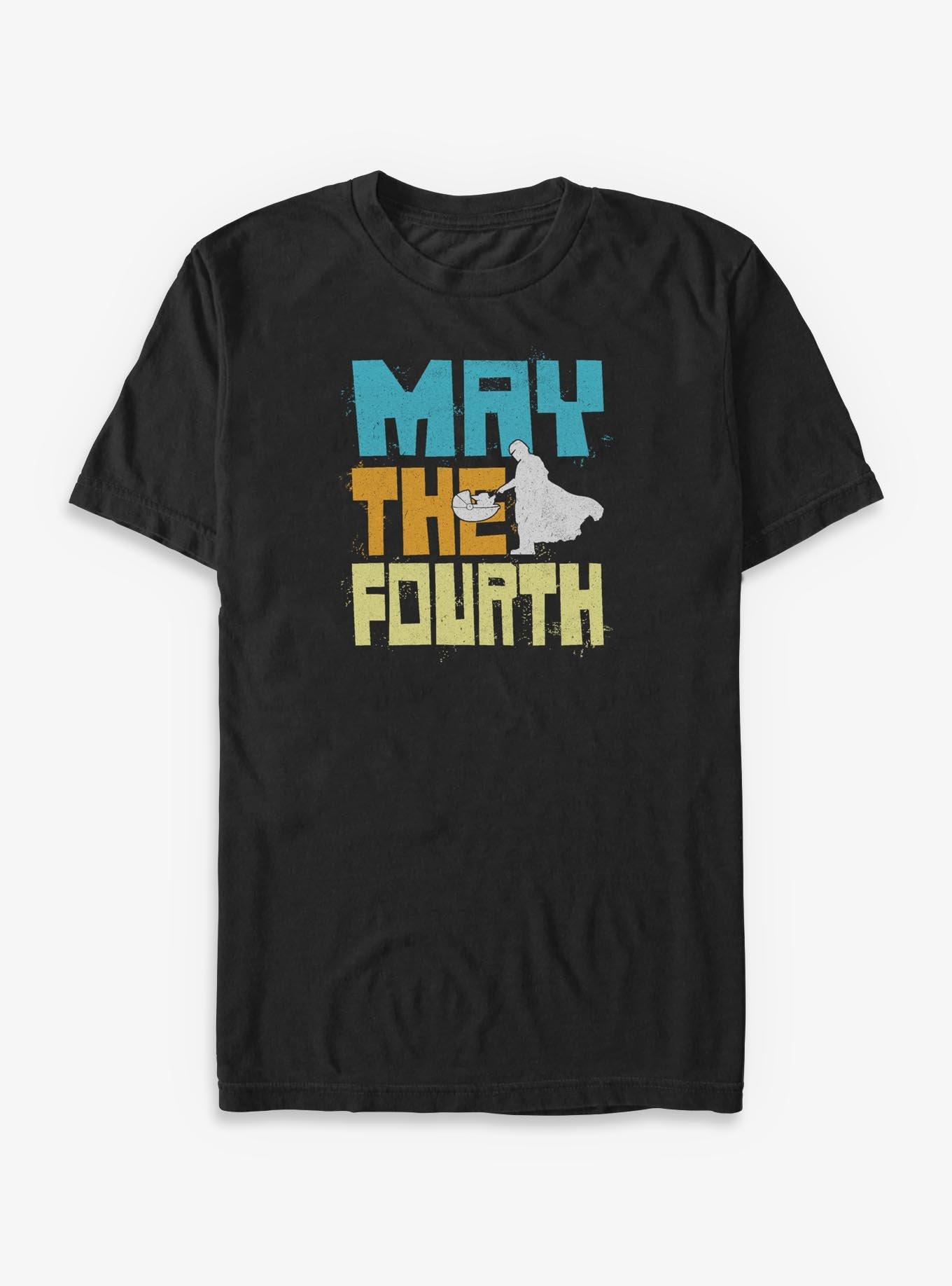 Star Wars The Mandalorian May The Fourth Big & Tall T-Shirt, BLACK, hi-res view 1