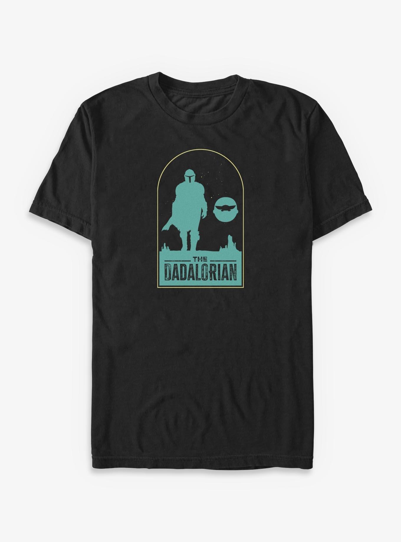 Star Wars The Mandalorian Dad And Baby Big & Tall T-Shirt, BLACK, hi-res view 1