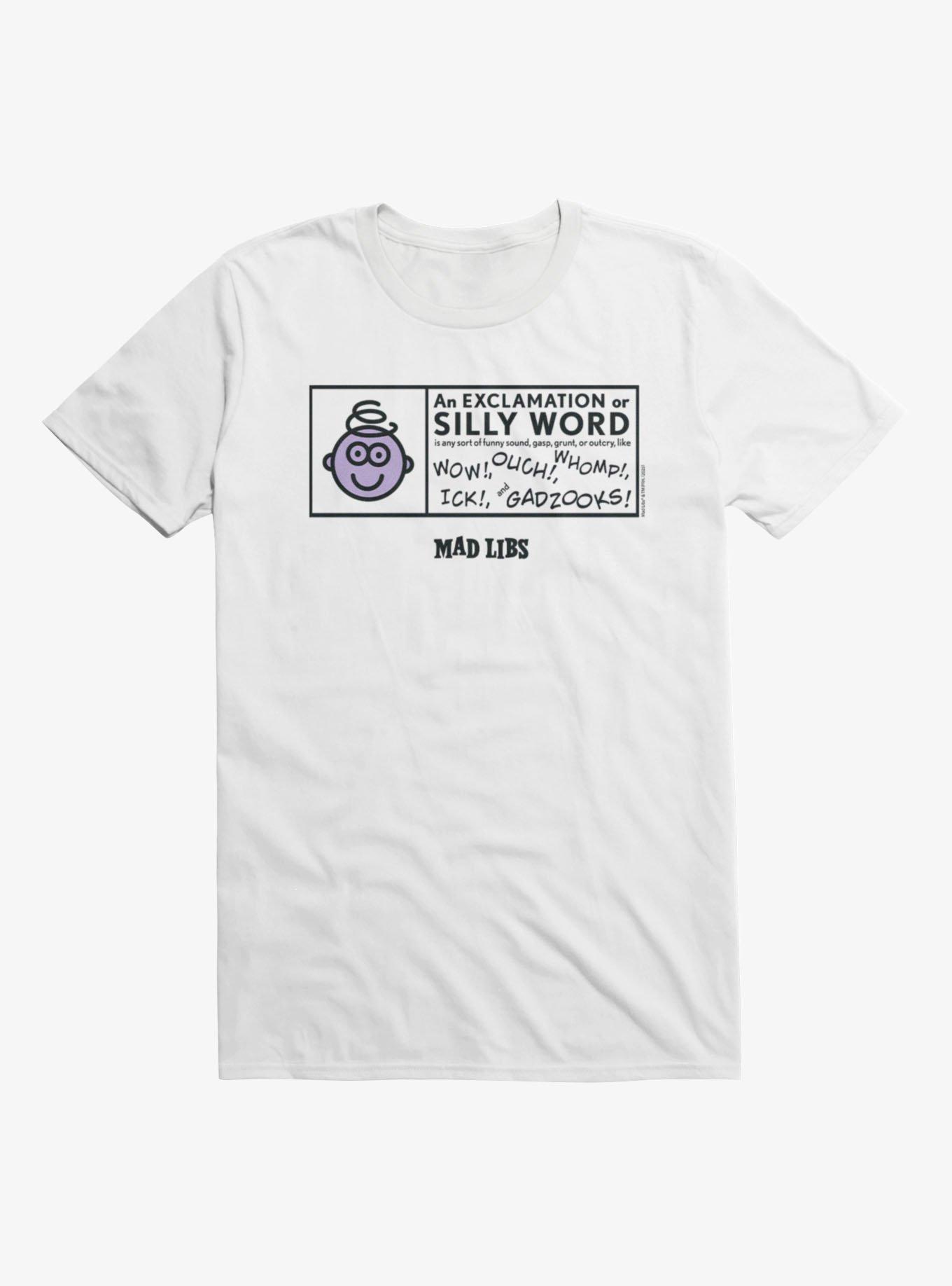 Mad Libs Silly Word Exclamation Box T-Shirt, , hi-res view 1