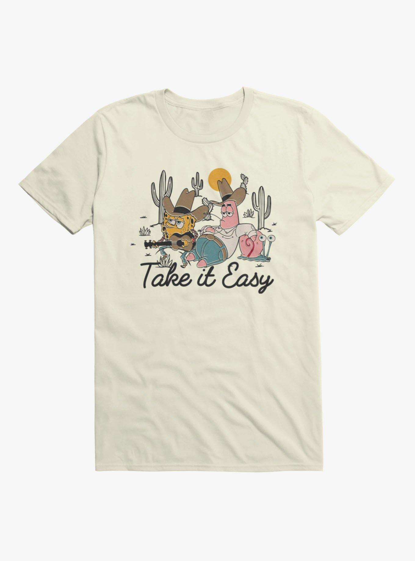 SpongeBob SquarePants Take It Easy Cowboy Tunes Group Shot T-Shirt, , hi-res