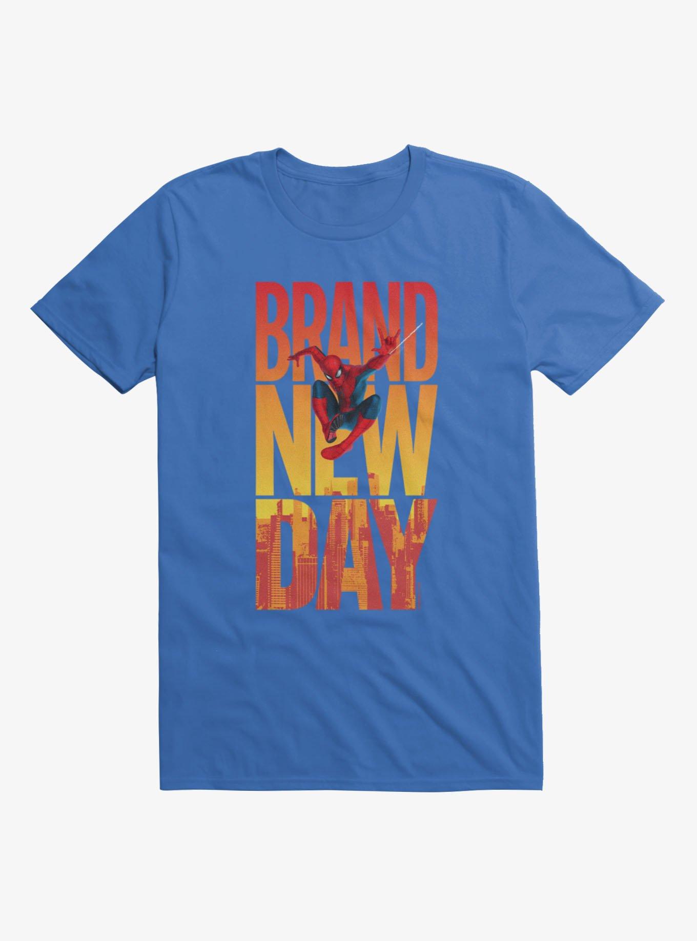 Marvel Spider-Man Brand New Day Swing Over City T-Shirt, , hi-res
