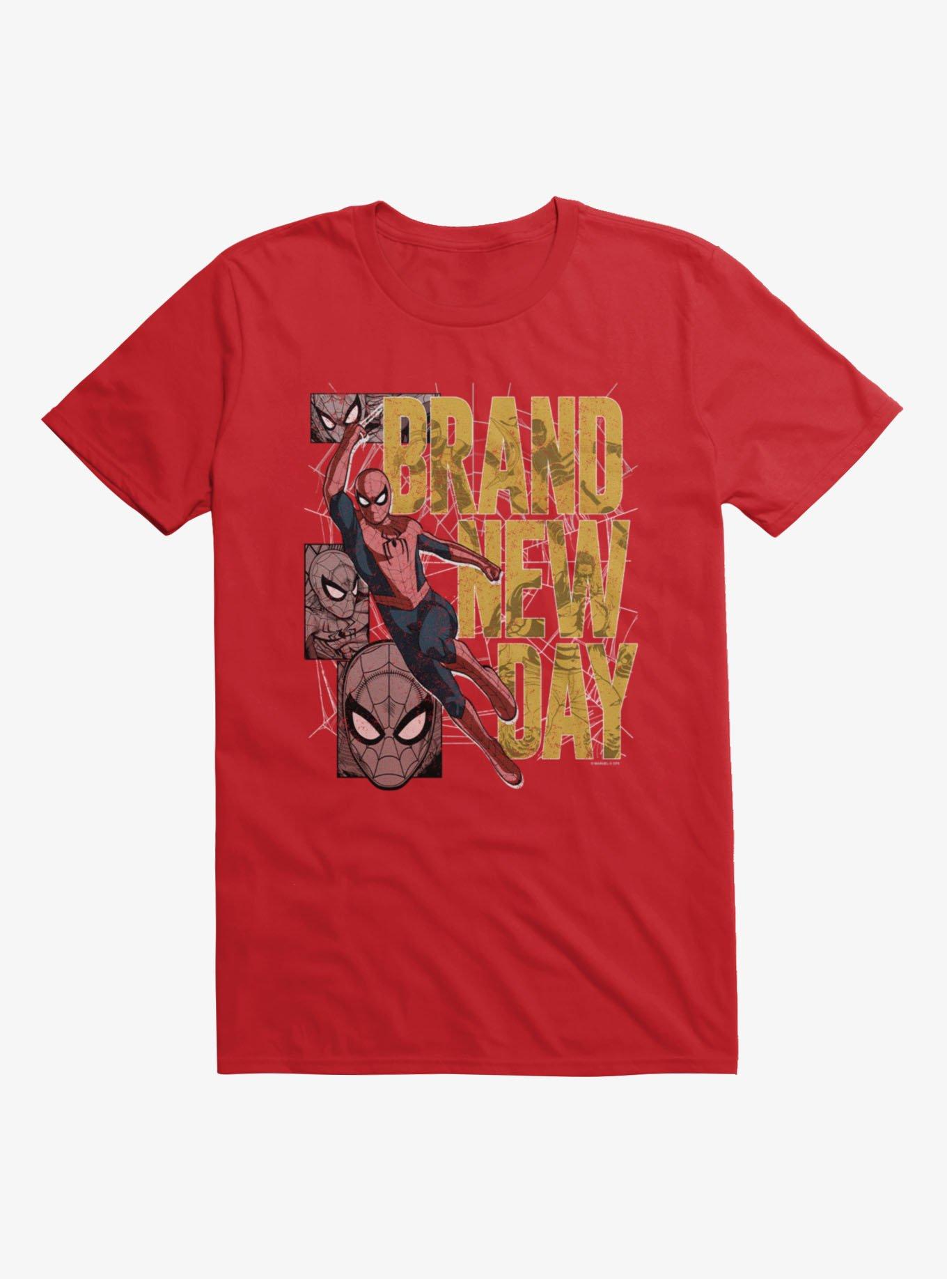 Marvel Spider-Man Brand New Day Swinging Panel T-Shirt, , hi-res