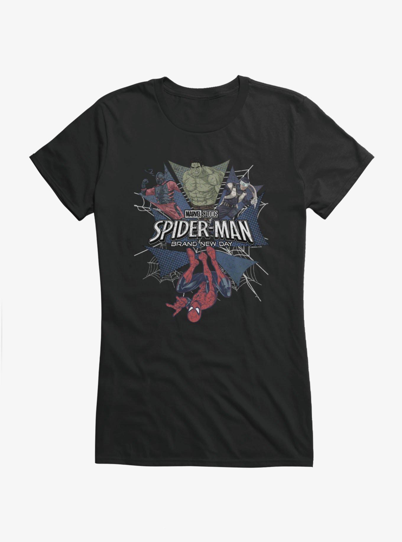 Marvel Spider-Man Brand New Day Web Of Enemies Tarantula Boomerang Hulk Girls T-Shirt, , hi-res