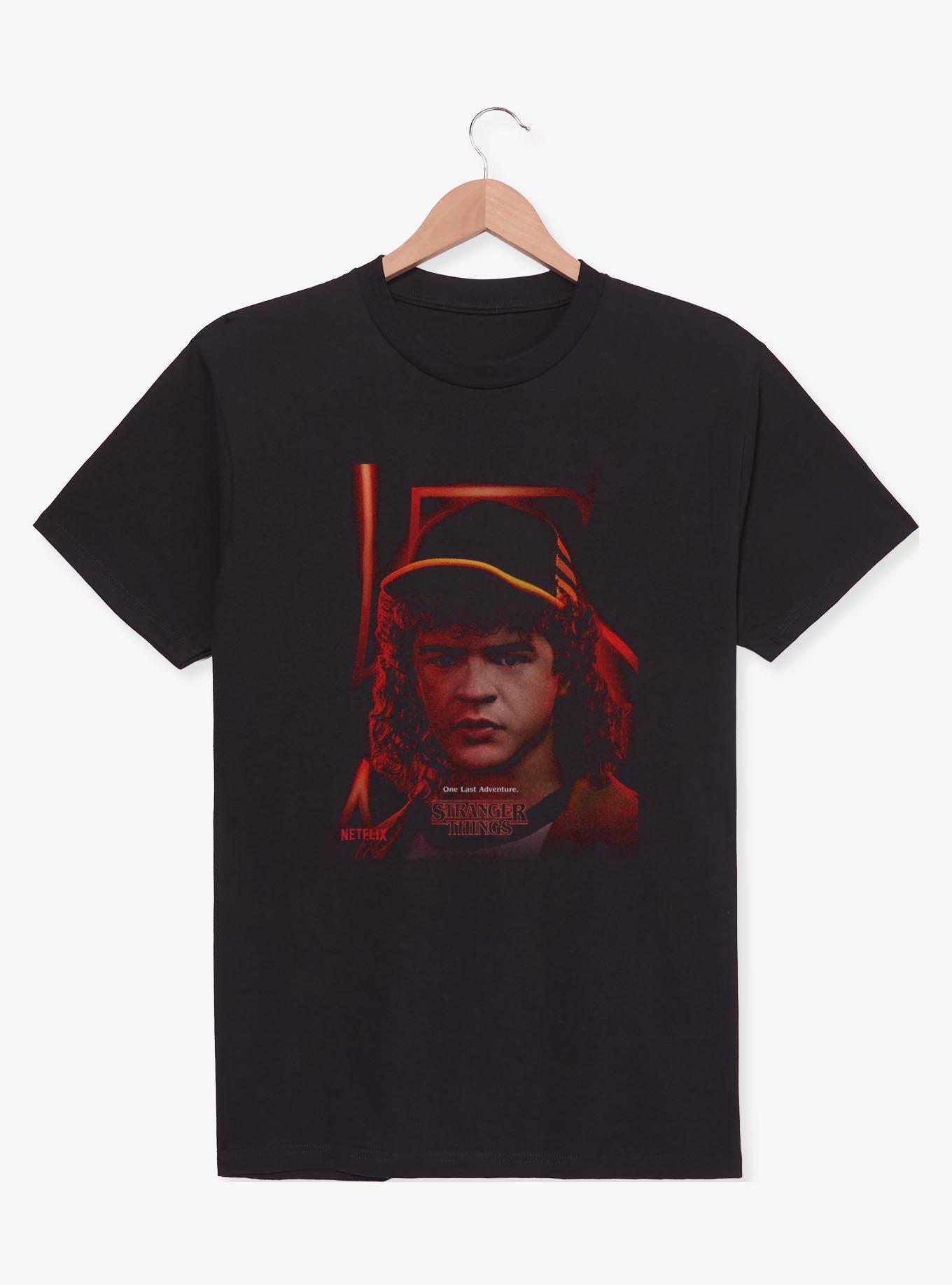 Stranger Things 5 Dustin Poster T-Shirt, BLACK, hi-res view 1