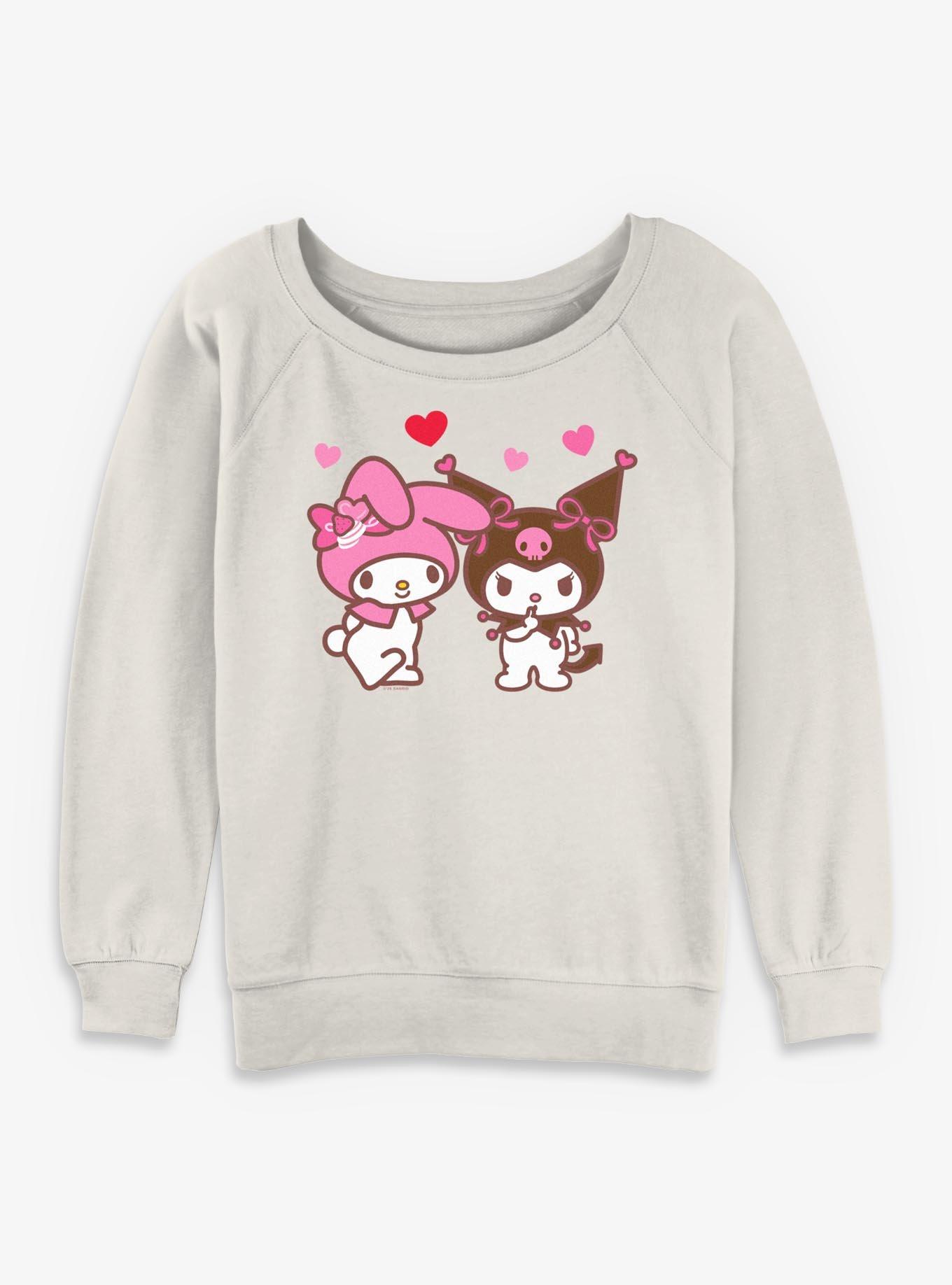 Sanrio Hello Kitty Kuromi N Melody Womens Slouchy Sweatshirt, , hi-res