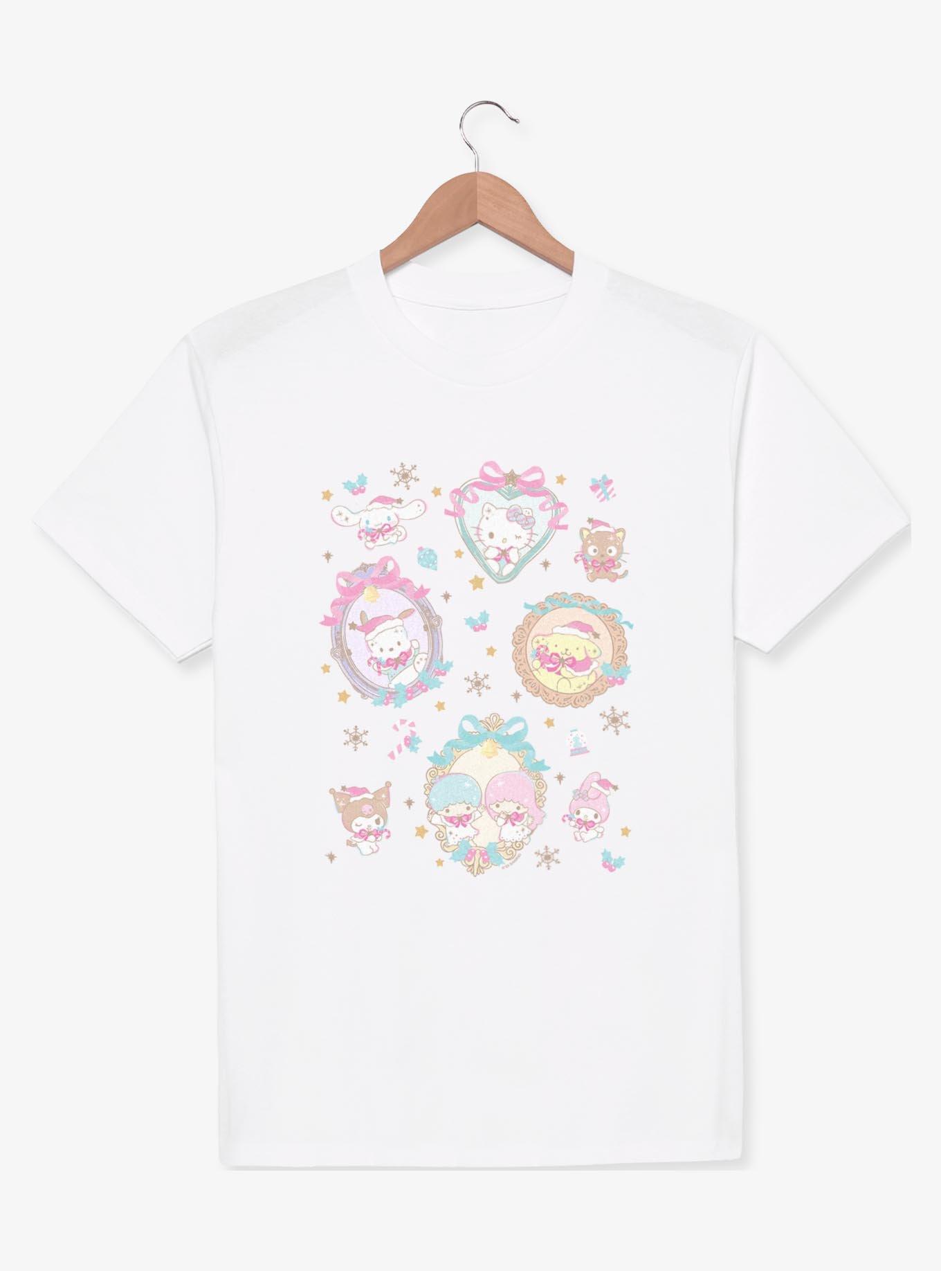 Sanrio Hello Kitty Christmas Frames Collage T-Shirt, , hi-res