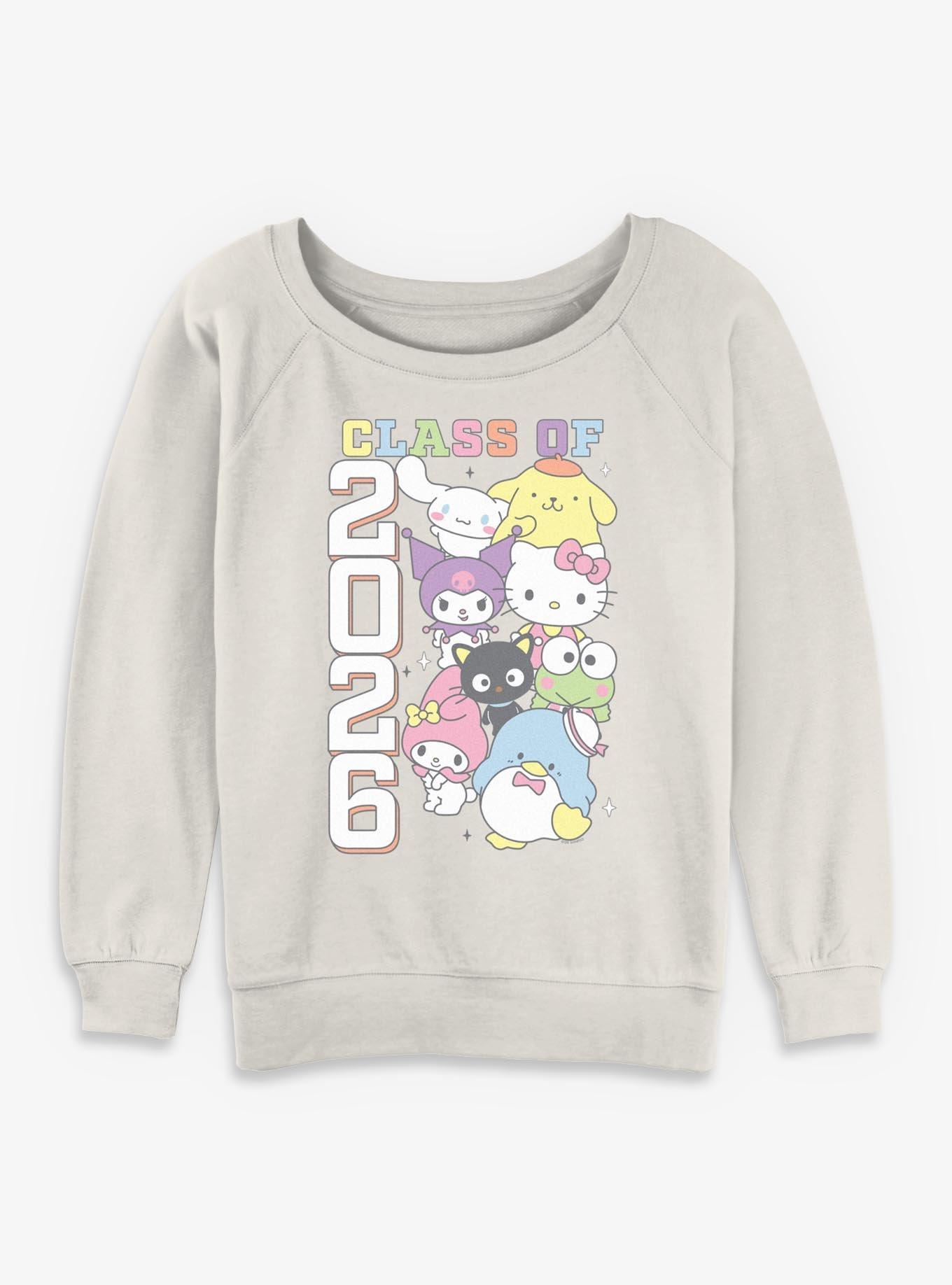 Sanrio Hello Kitty Class Of 2026 Womens Slouchy Sweatshirt