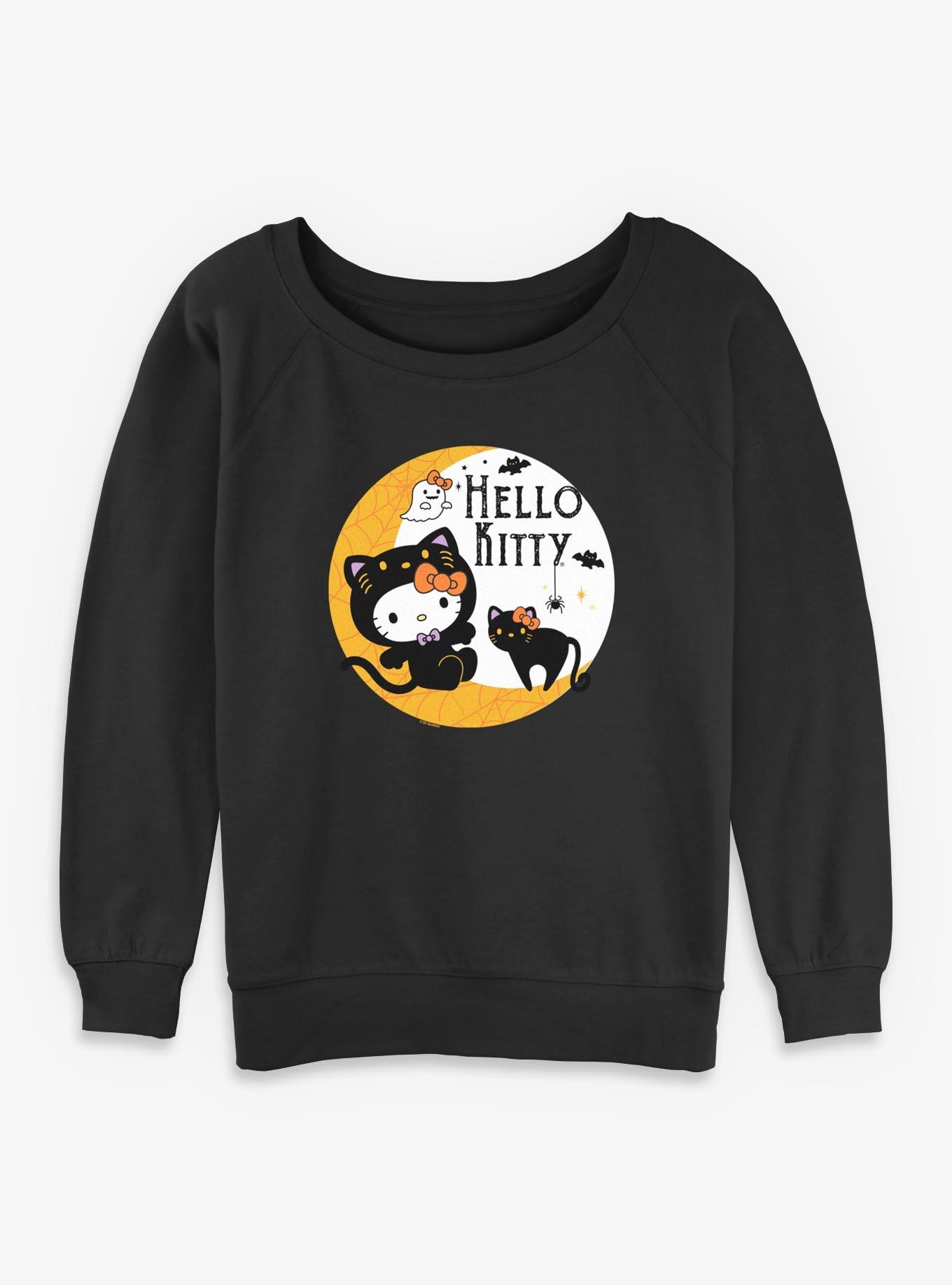 Sanrio Hello Kitty Moon Kitty Womens Slouchy Sweatshirt, , hi-res