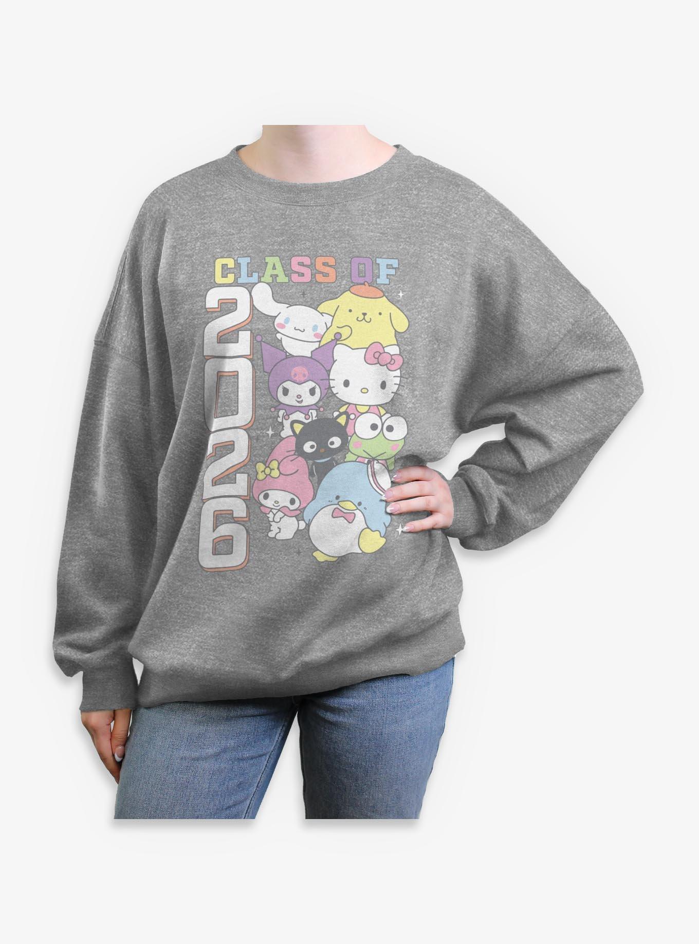 Sanrio Hello Kitty Class Of 2026 Womens Oversized Sweatshirt, , hi-res