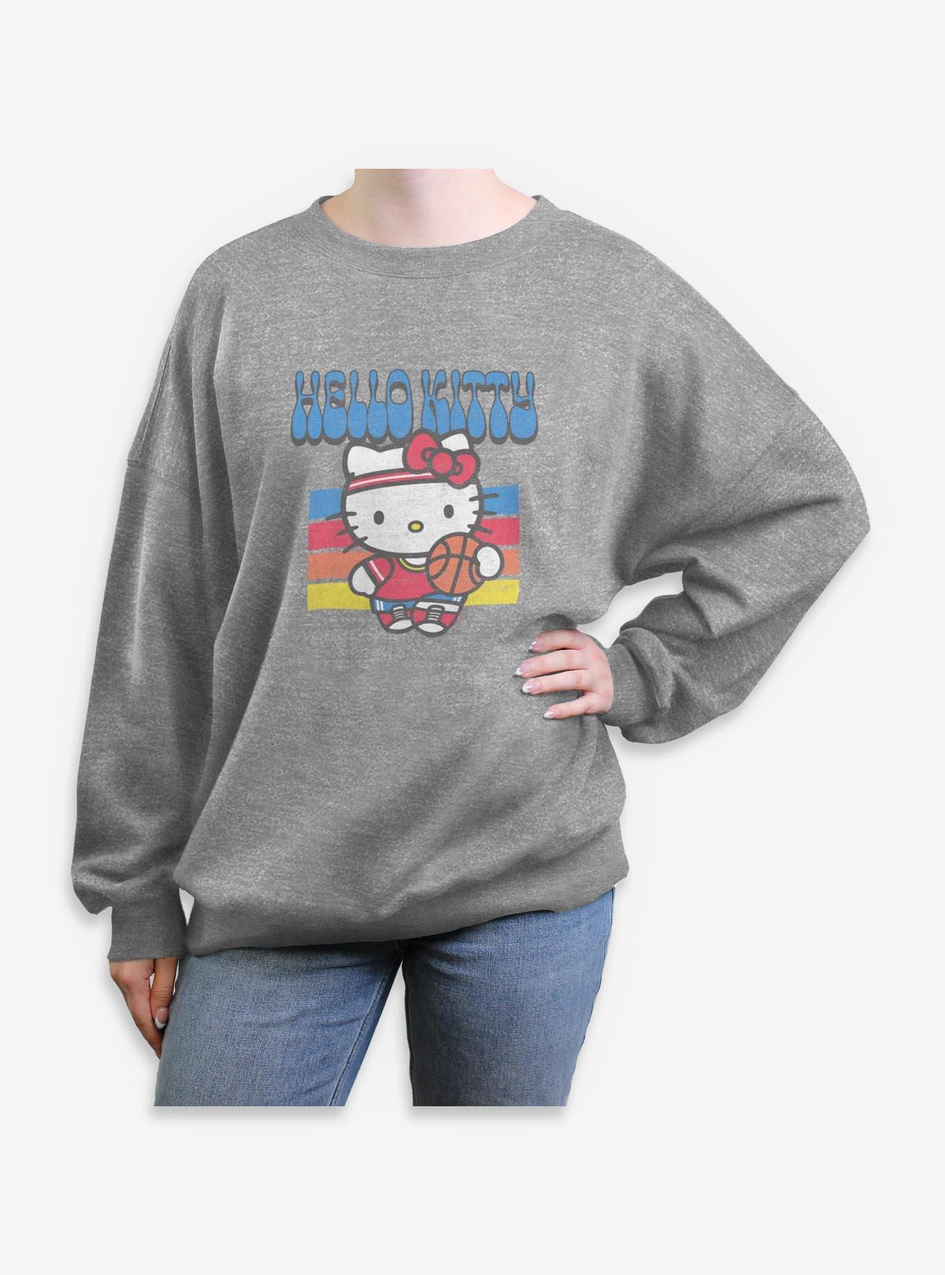 Sanrio Hello Kitty Ballin Womens Oversized Sweatshirt, , hi-res