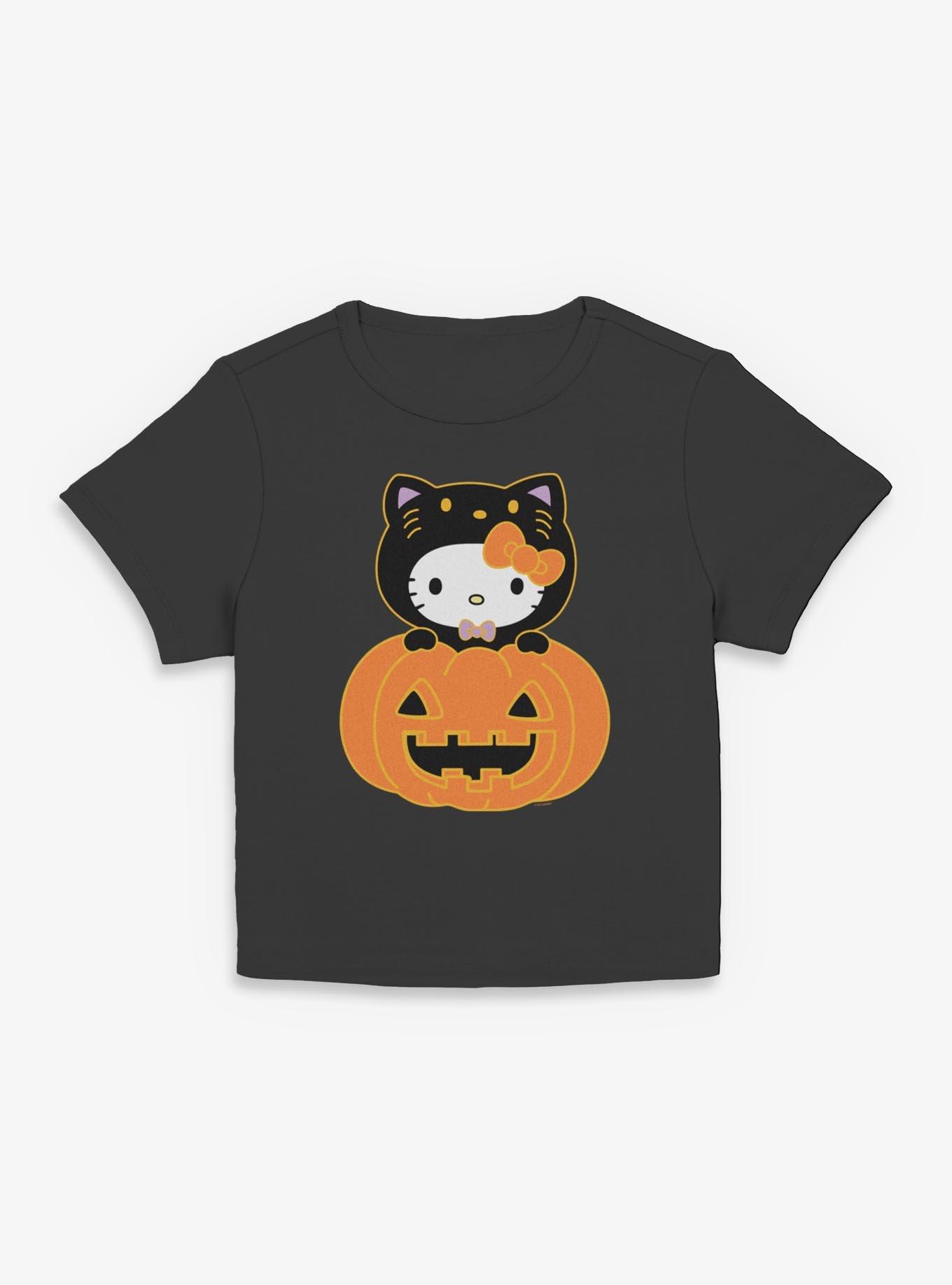 Sanrio Hello Kitty Pumkin Kitty Womens Baby Tee, , hi-res