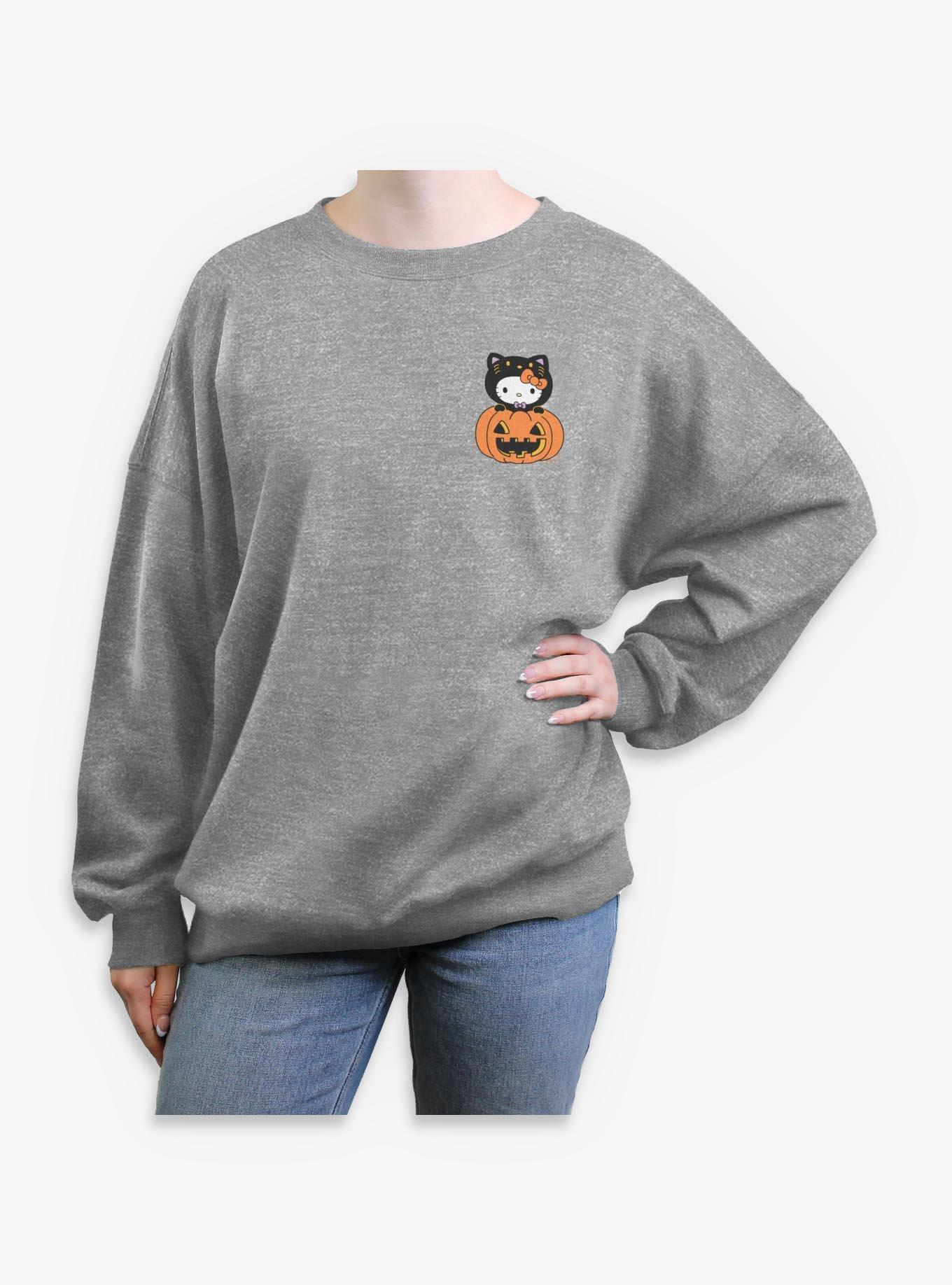 Sanrio Hello Kitty Pumkin Womens Oversized Sweatshirt, , hi-res