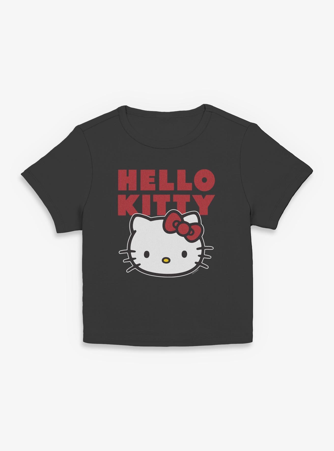 Sanrio Hello Kitty Block Hello Kitty Womens Baby Tee, , hi-res