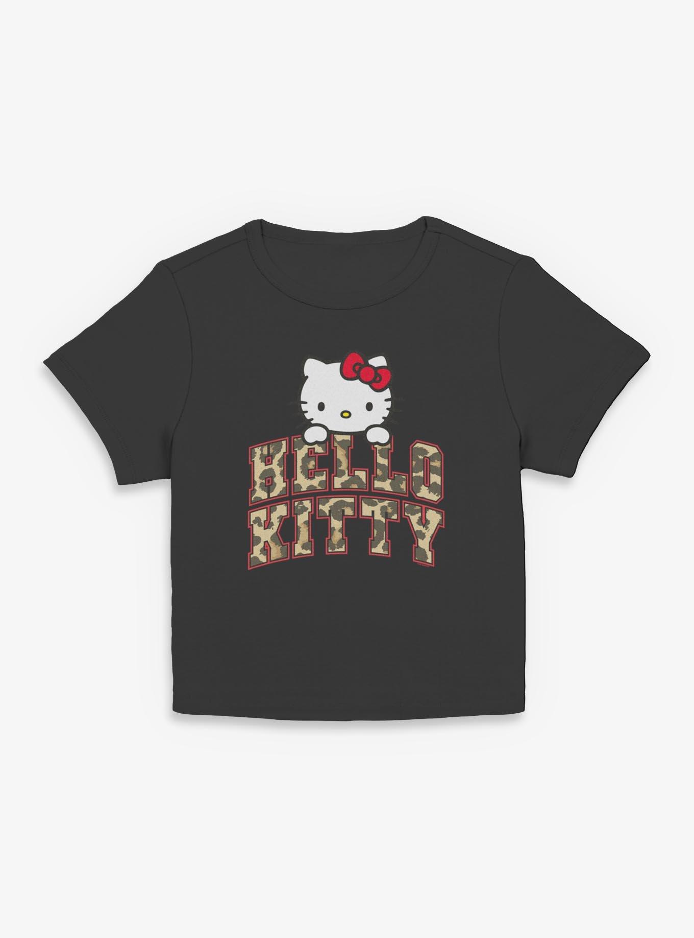 Sanrio Hello Kitty Animal Print Arch Womens Baby Tee, , hi-res