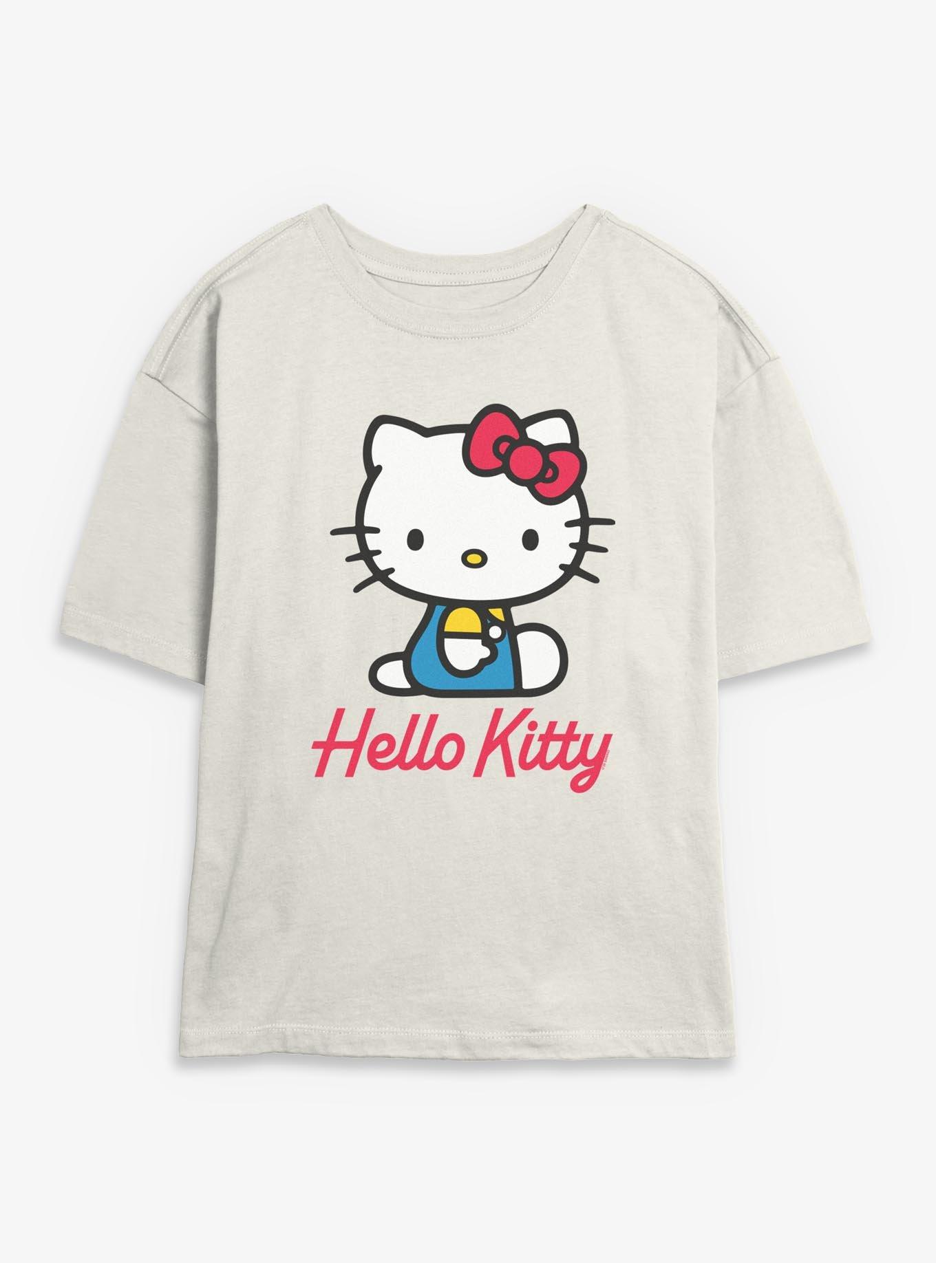 Sanrio Hello Kitty Sittin Womens Skimmer Tee, , hi-res