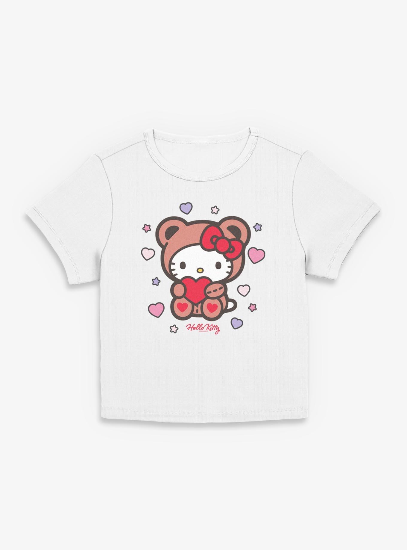 Sanrio Hello Kitty Valentine Bear Womens Baby Tee, , hi-res