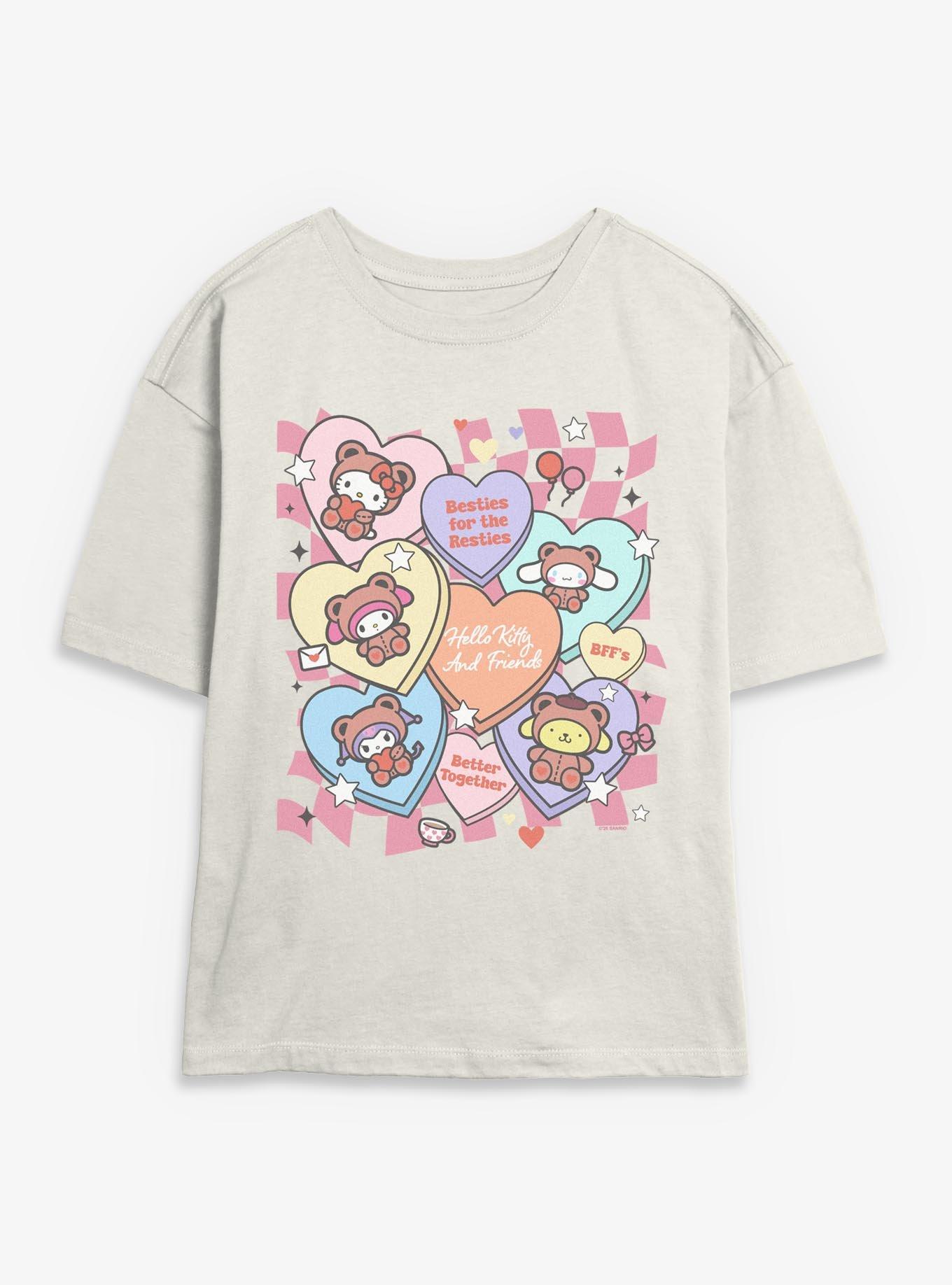 Sanrio Hello Kitty Besties For Resties Womens Skimmer Tee, , hi-res