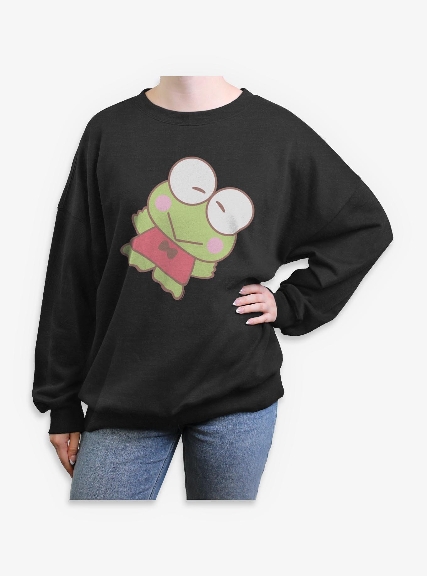 Sanrio Hello Kitty Big Keroppi Womens Oversized Sweatshirt, , hi-res