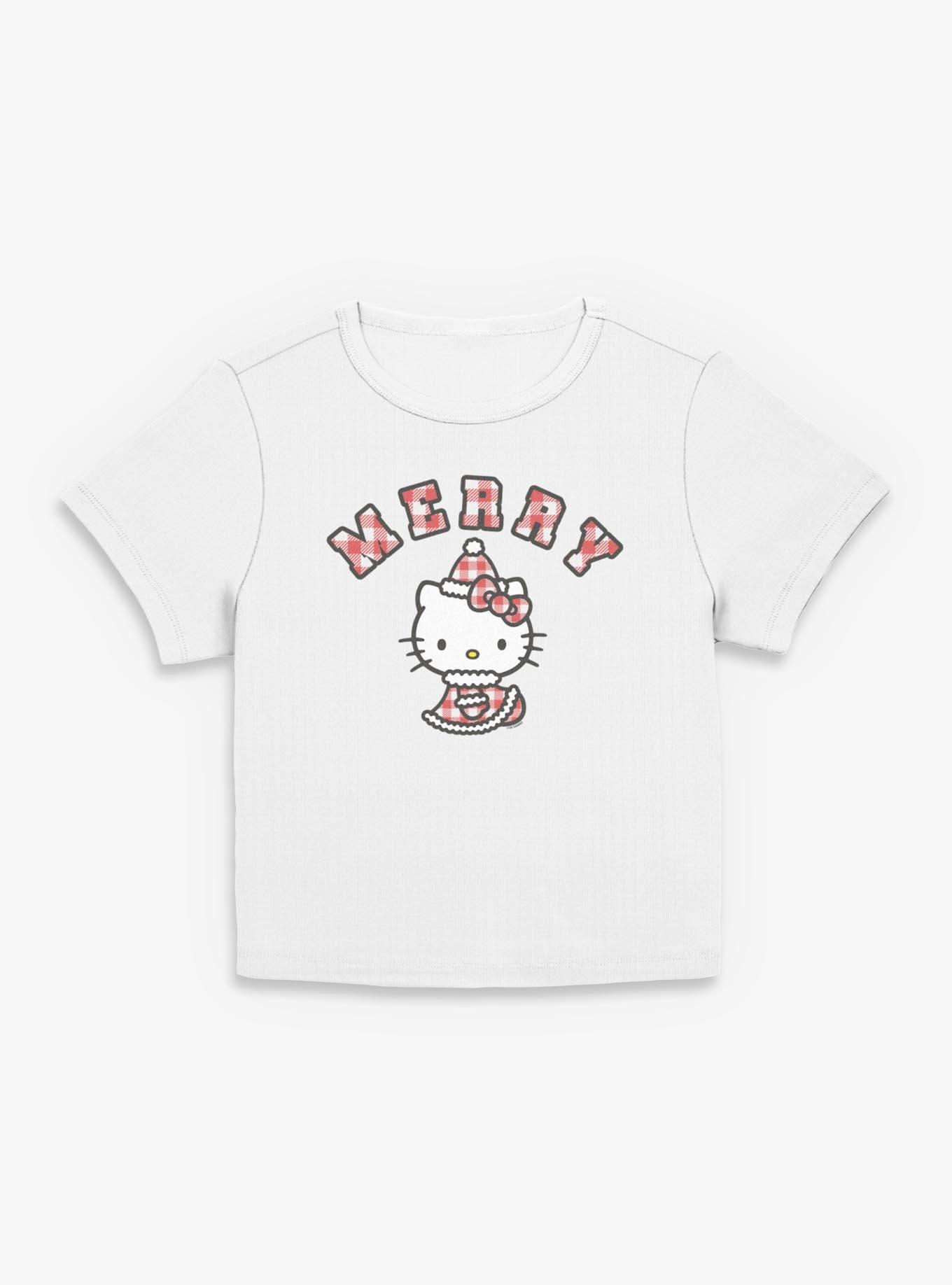 Sanrio Hello Kitty Santa Kitty Womens Baby Tee, , hi-res
