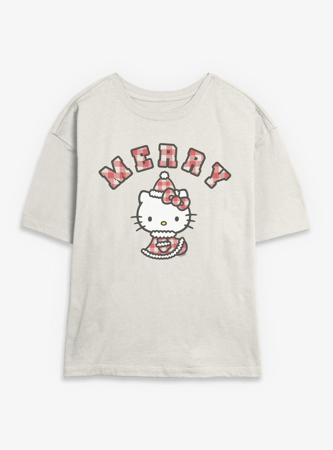 Sanrio Hello Kitty Santa Kitty Womens Skimmer Tee, , hi-res