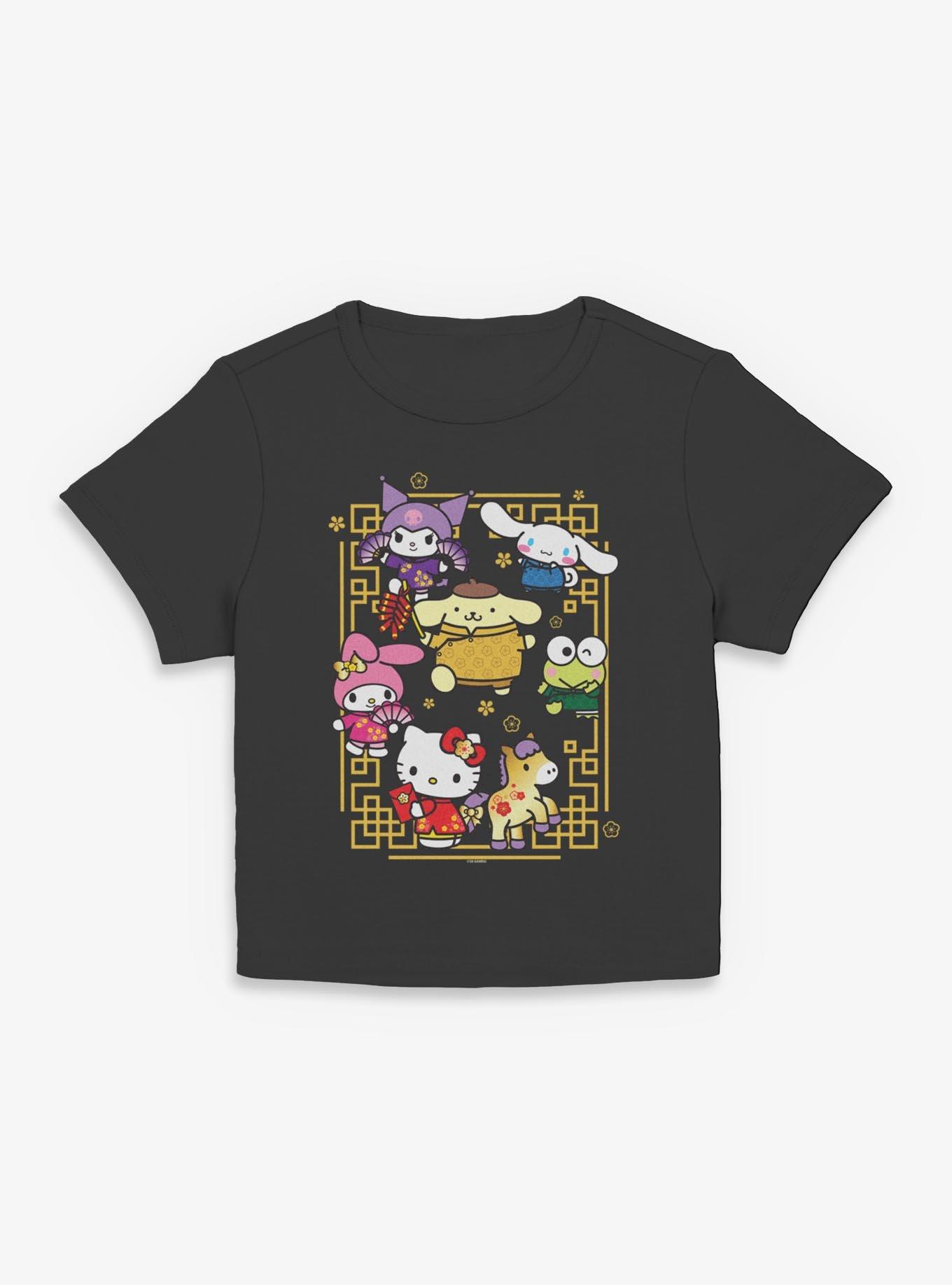 Sanrio Hello Kitty Horse Frame Womens Baby Tee, , hi-res