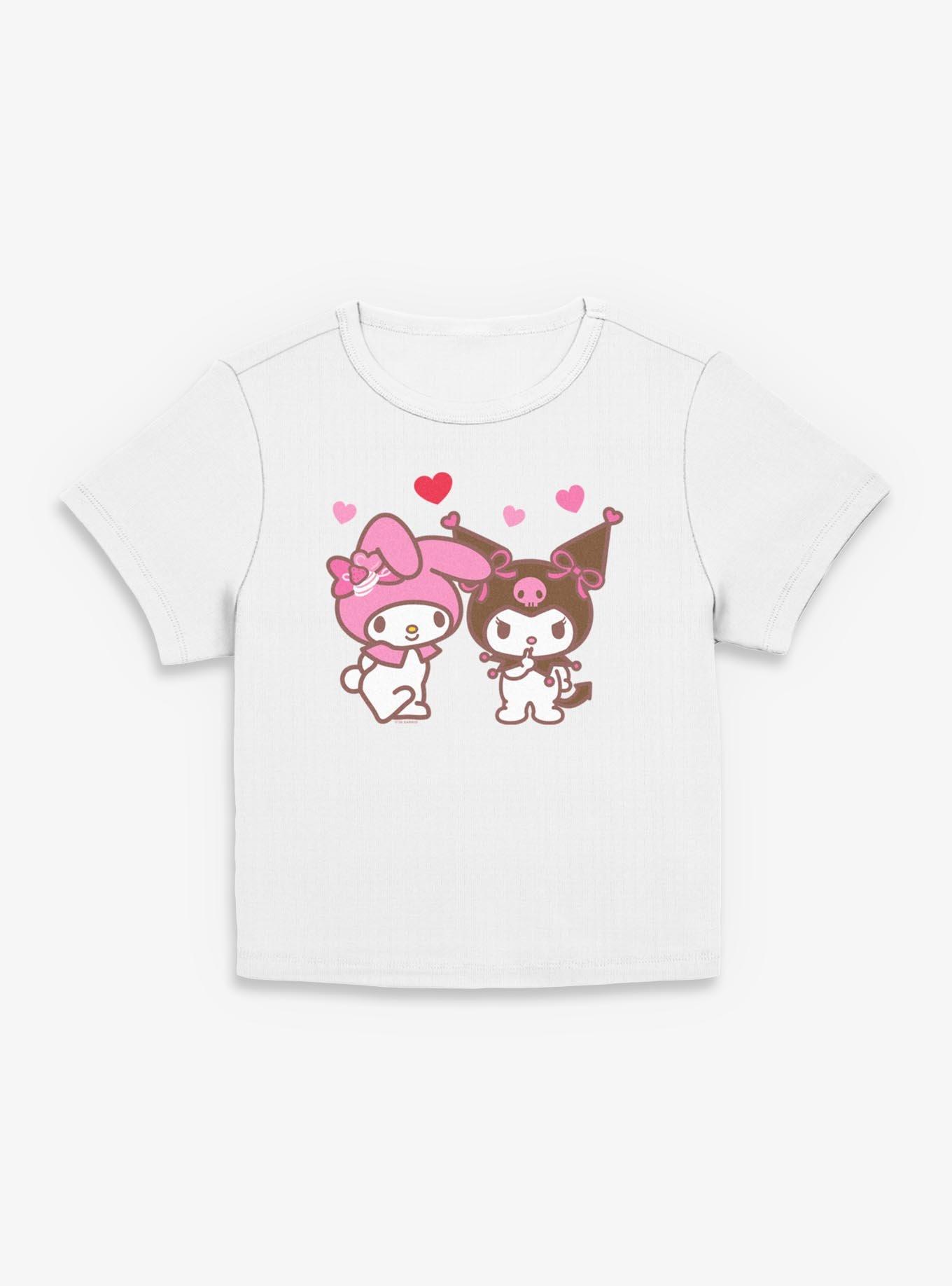 Sanrio Hello Kitty Kuromi N Melody Womens Baby Tee, , hi-res