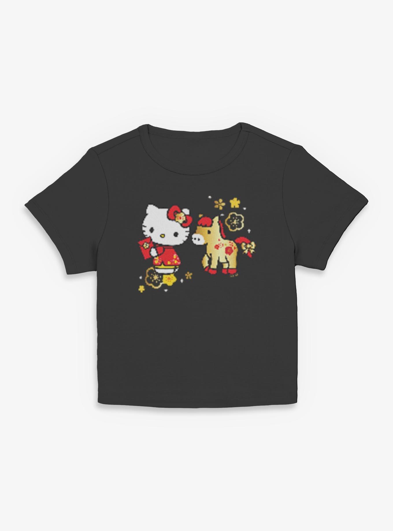 Sanrio Hello Kitty Horse Year Womens Baby Tee, , hi-res