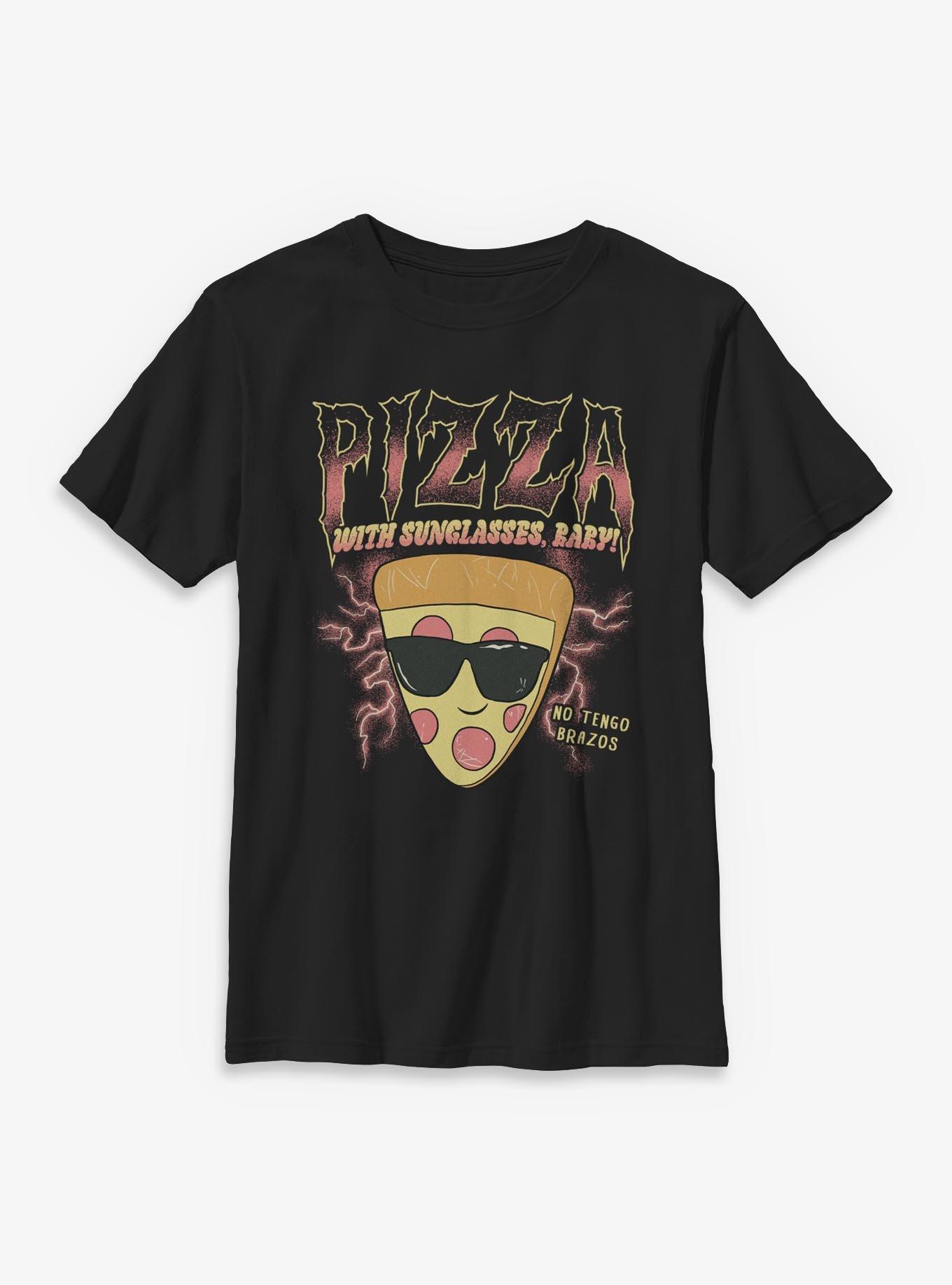 Disney Pixar Toy Story 5 Pizza With Sunglasses Baby Youth T-Shirt, BLACK, hi-res view 1