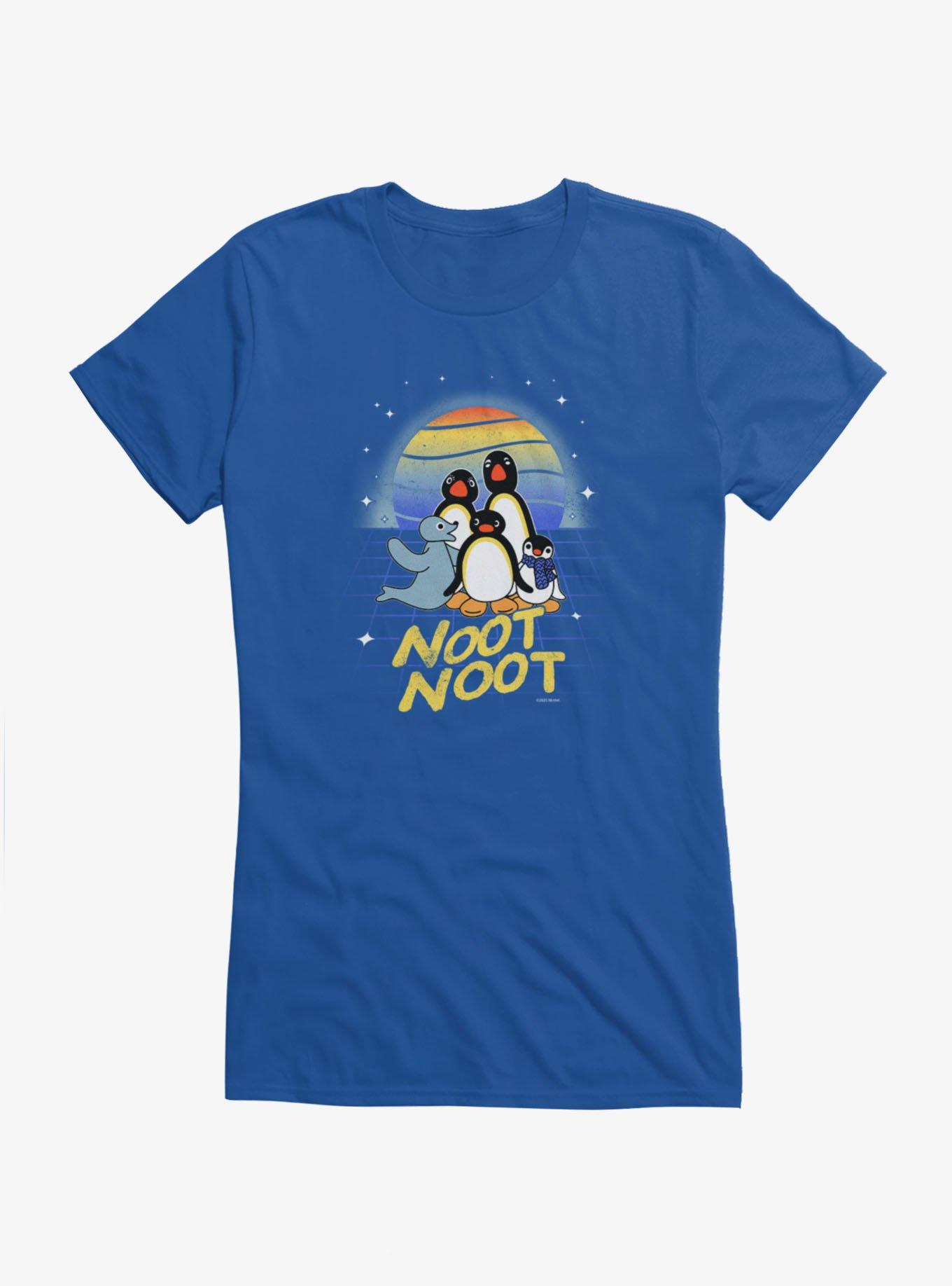 Pingu Noot Noot Sunrise Grid Girls T-Shirt, , hi-res