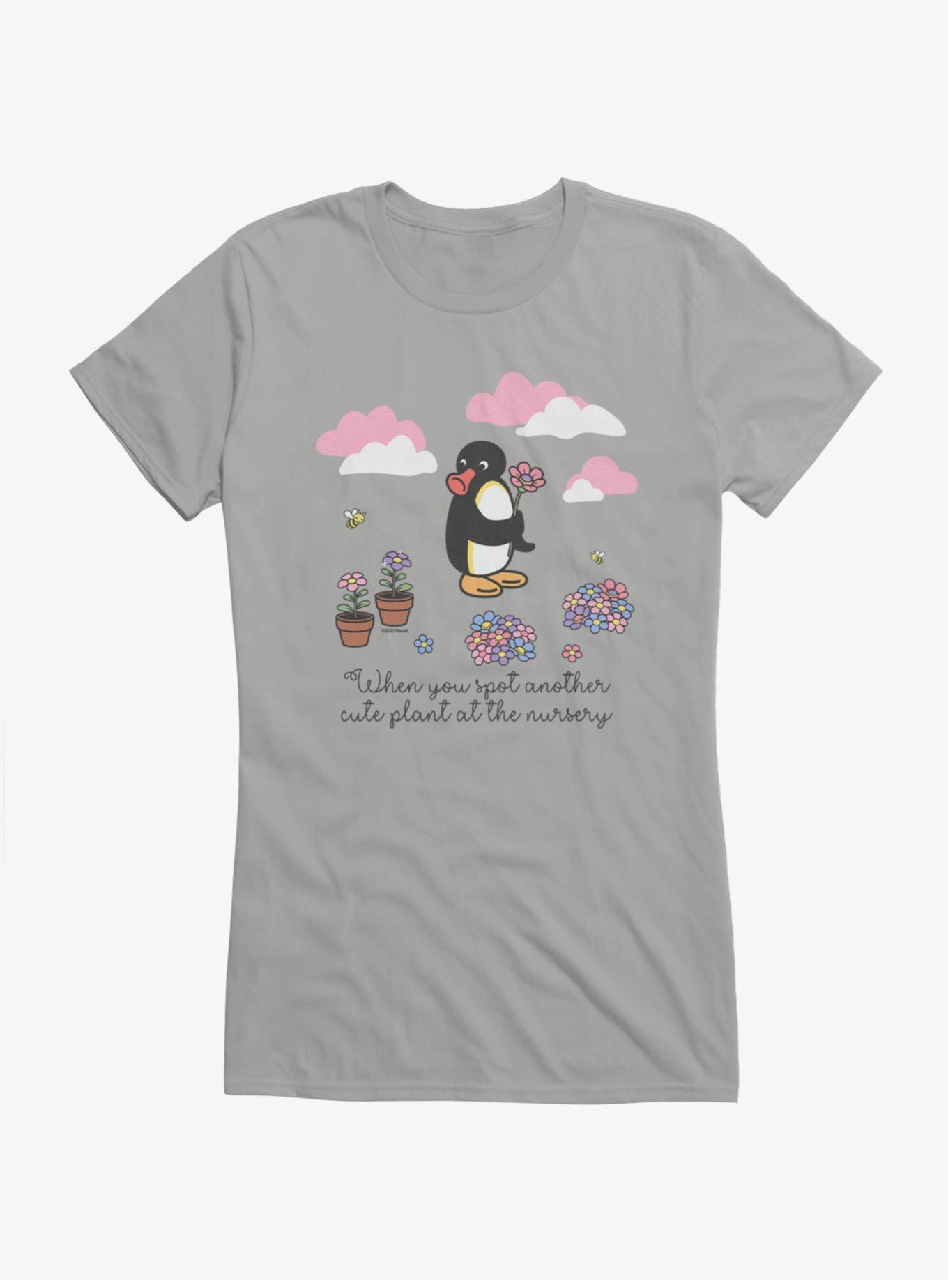 Pingu When You Spot Another Cute Plant Girls T-Shirt, , hi-res