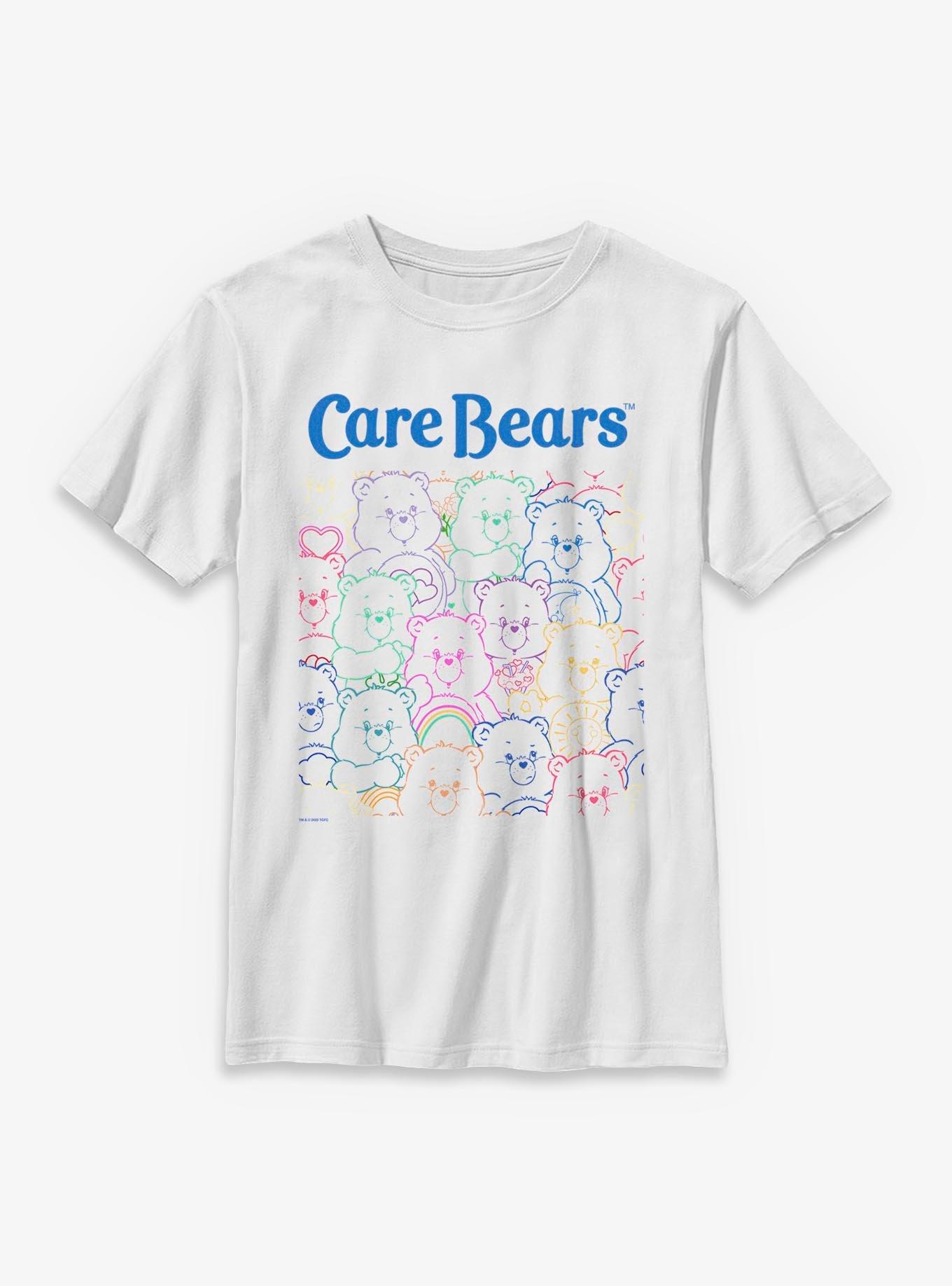 Care Bears Care Bear Outlines Youth T-Shirt, , hi-res