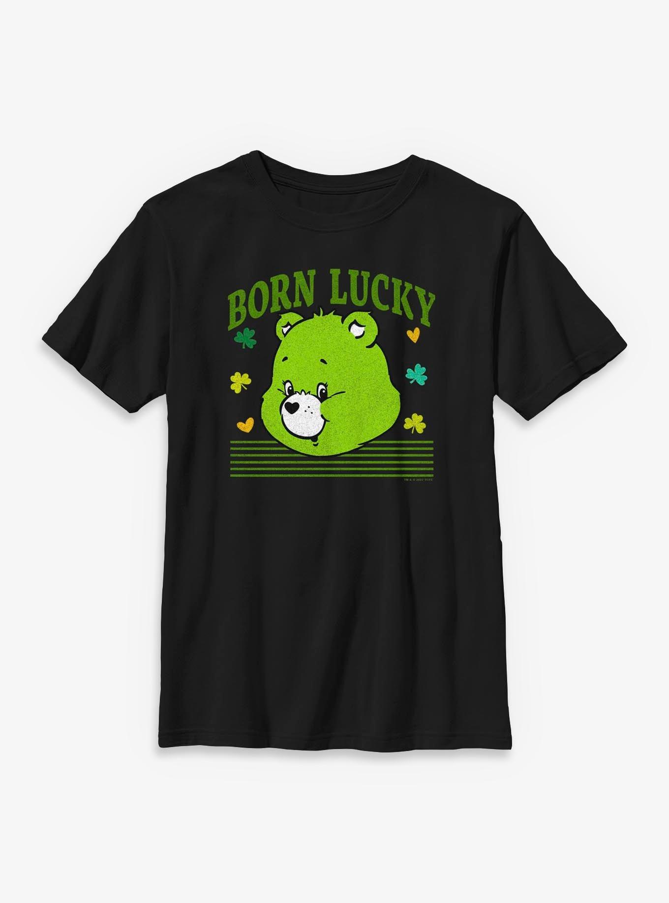 Care Bears Lucky Bear Head Youth T-Shirt, , hi-res