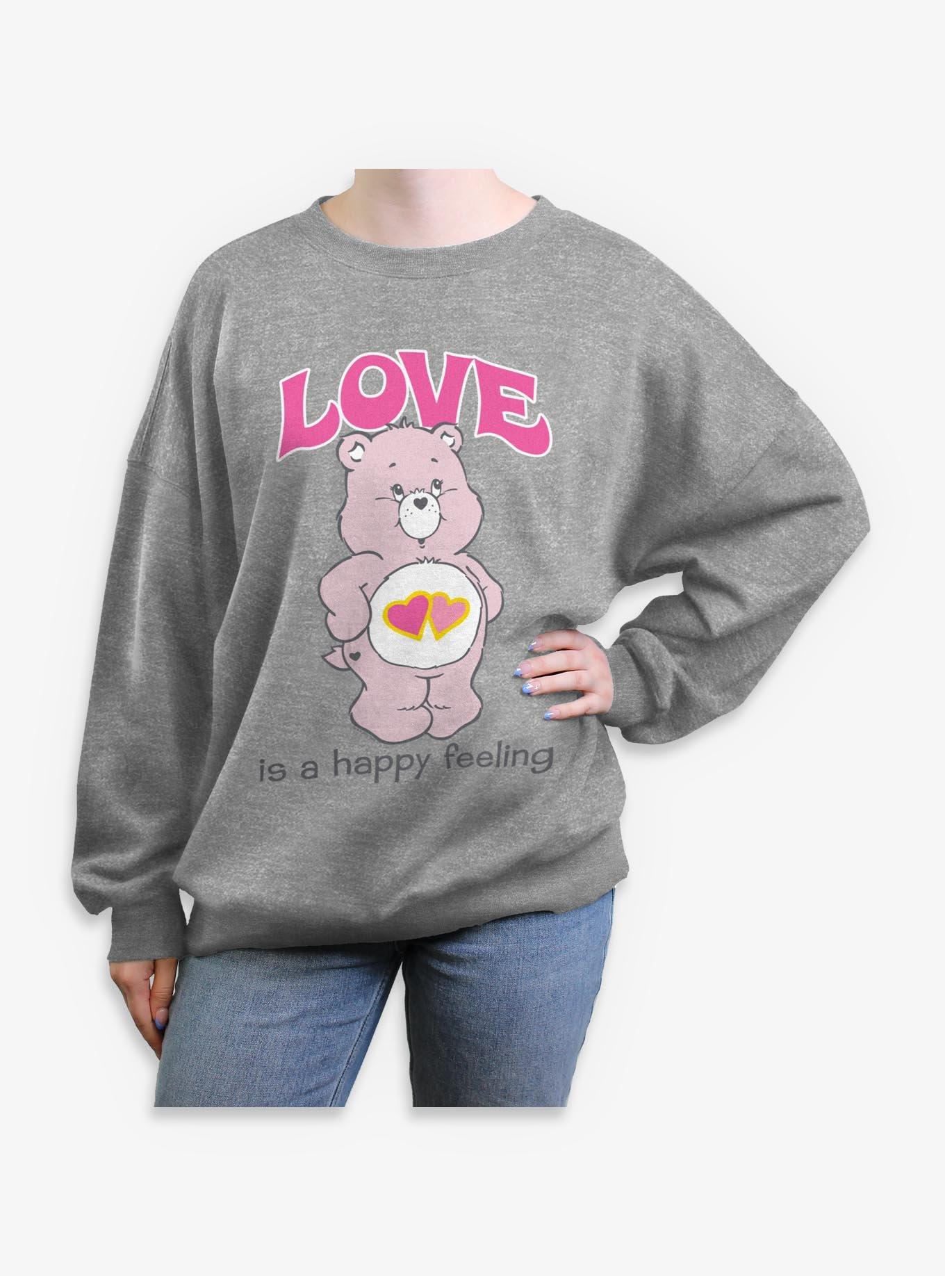Care Bears Love Happy Feeling Womens Oversized Sweatshirt, , hi-res