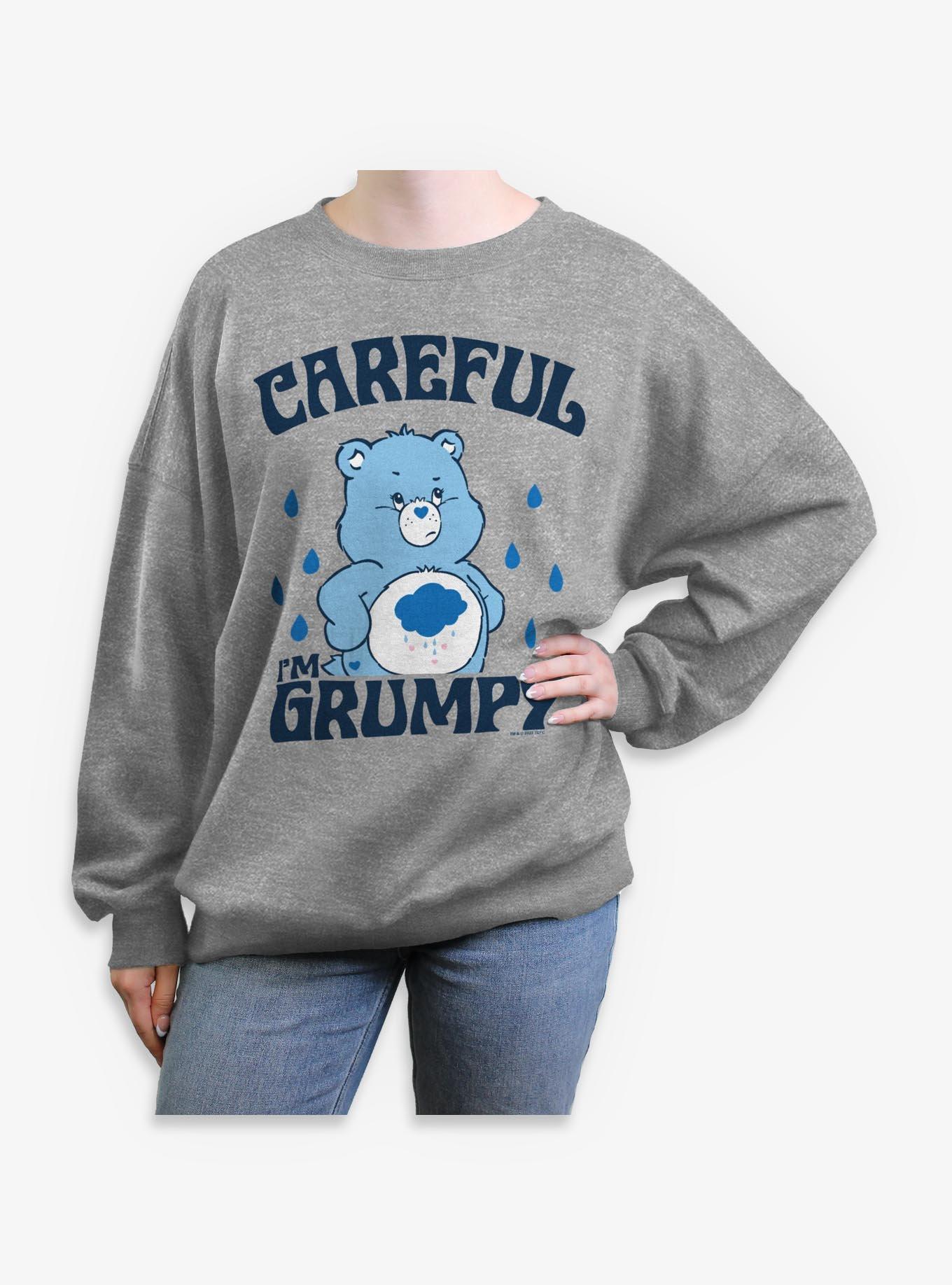 Care Bears Careful Grumpy Womens Oversized Sweatshirt, , hi-res
