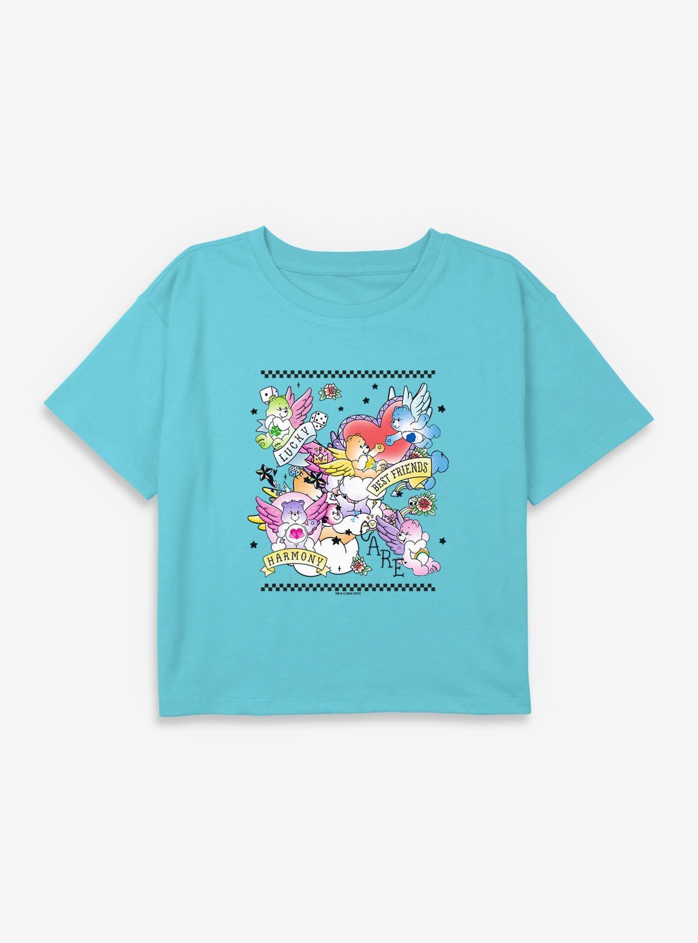 Care Bears Flash Sheet Youth Girls Boxy Crop T-Shirt, , hi-res