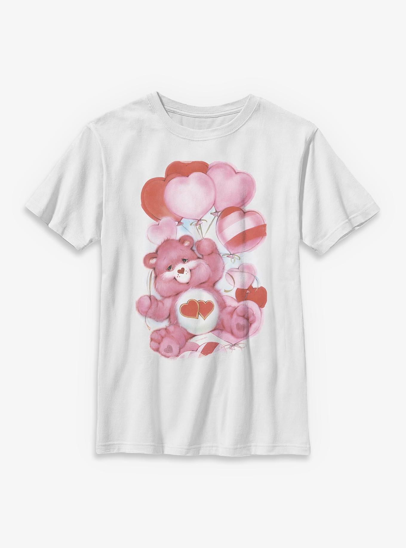 Care Bears Heart Balloons Youth T-Shirt, , hi-res