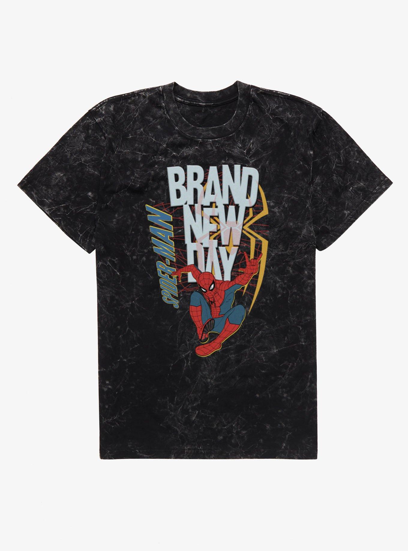 Marvel Spider-Man Brand New Day Webbed Up Mineral Wash T-Shirt, , hi-res
