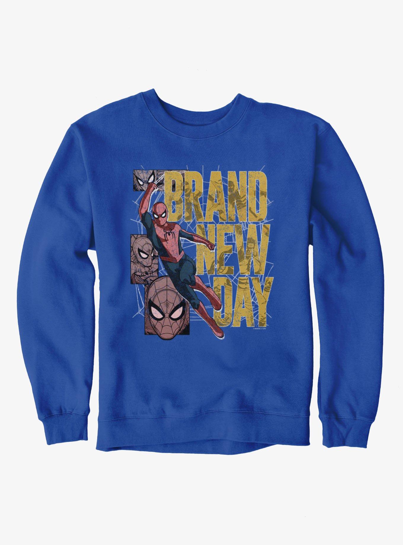 Marvel Spider-Man Brand New Day Swinging Panel Sweatshirt, , hi-res