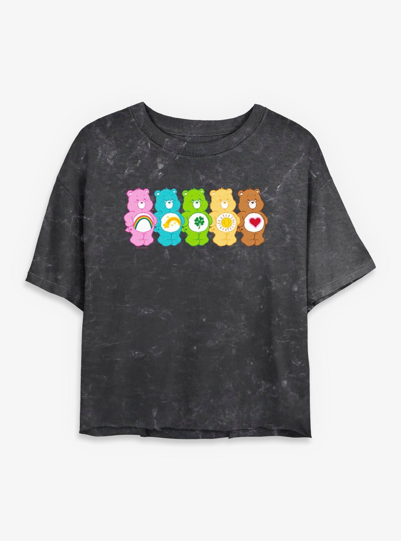 Care Bears Together Mineral Wash Womens Crop T-Shirt, , hi-res