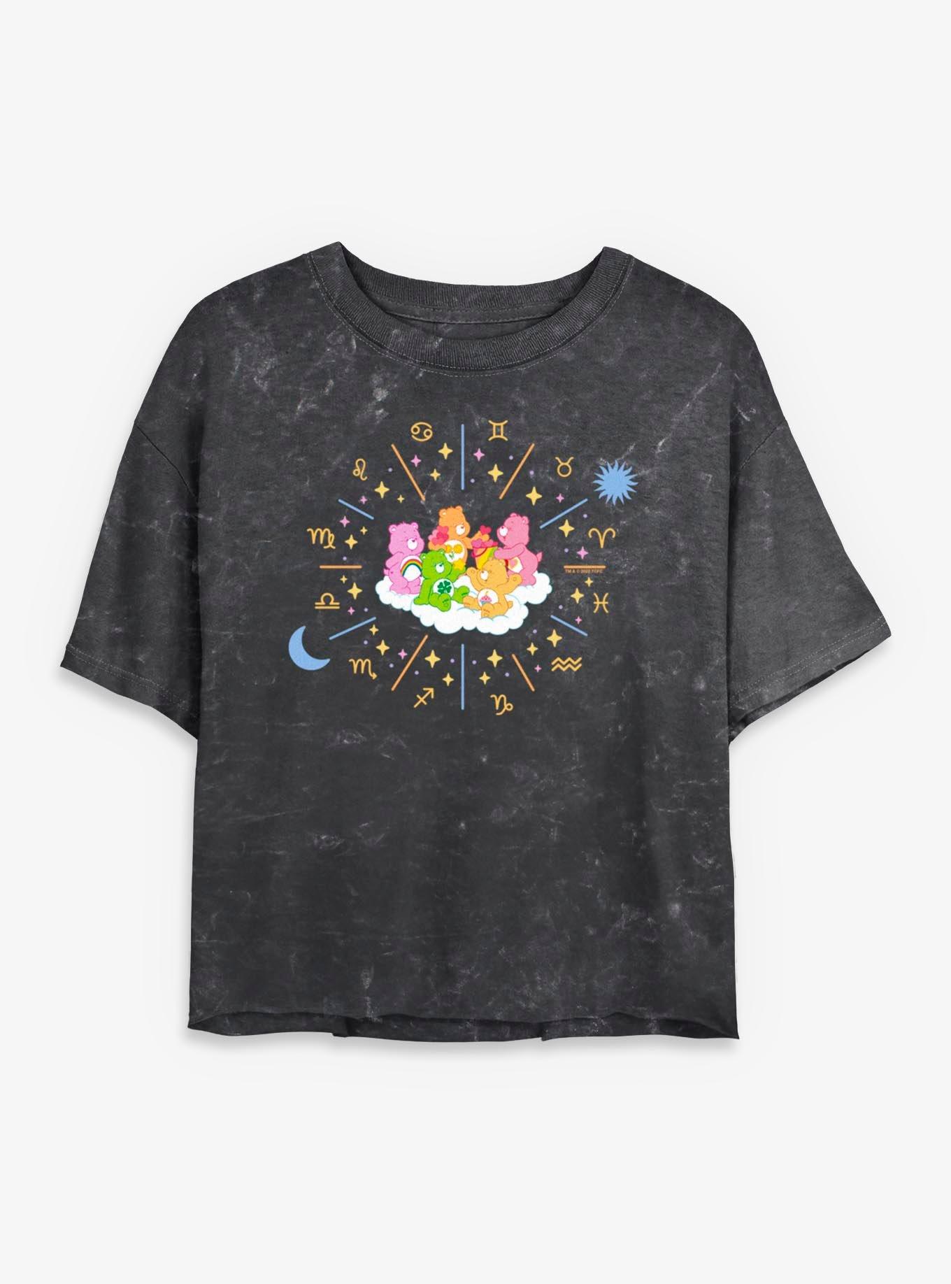 Care Bears Horoscopes Mineral Wash Womens Crop T-Shirt, , hi-res