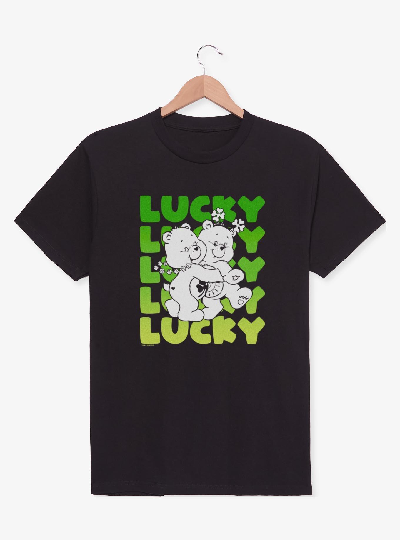 Care Bears Lucky Text Stack T-Shirt, , hi-res